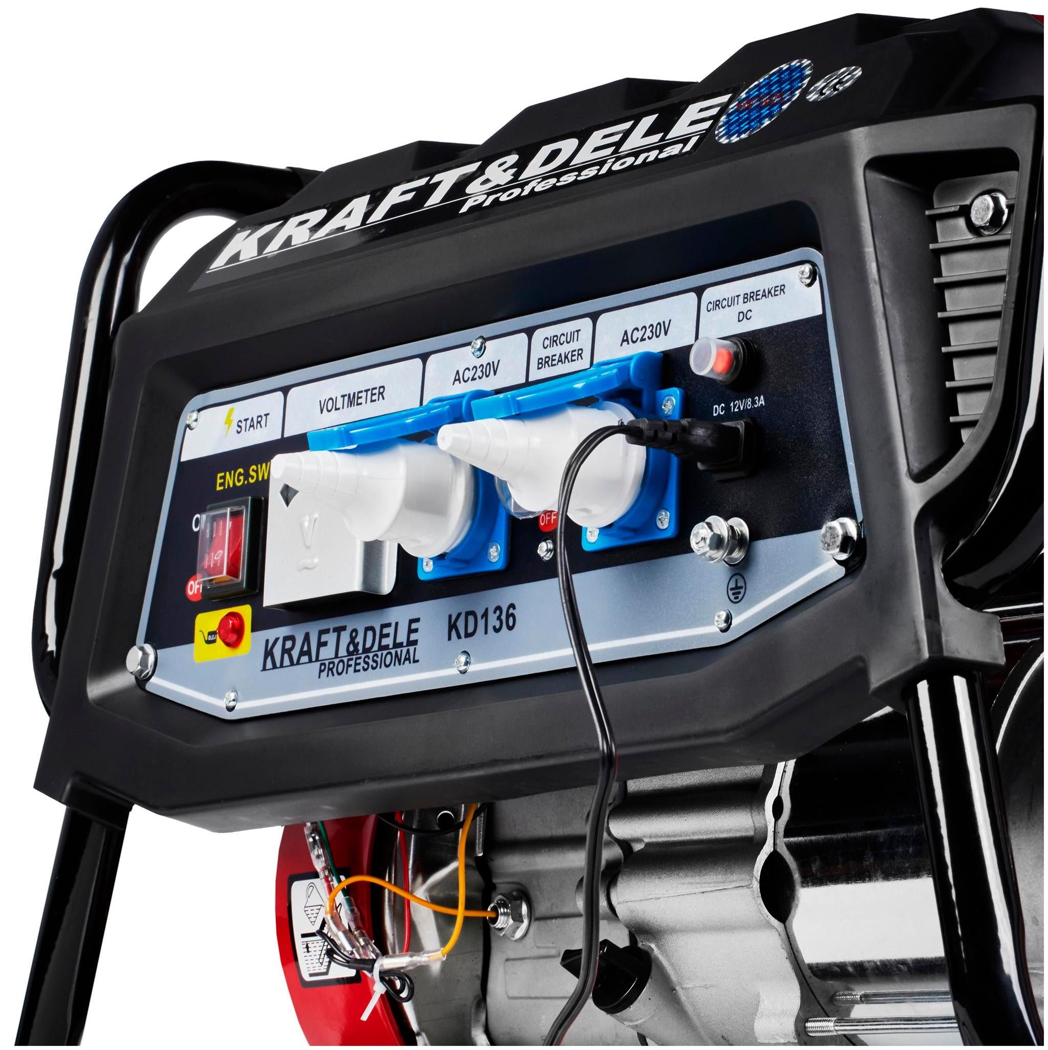 Gerador elétrico 3000 W 12/230 V motor 4 tempos monofásico - 5