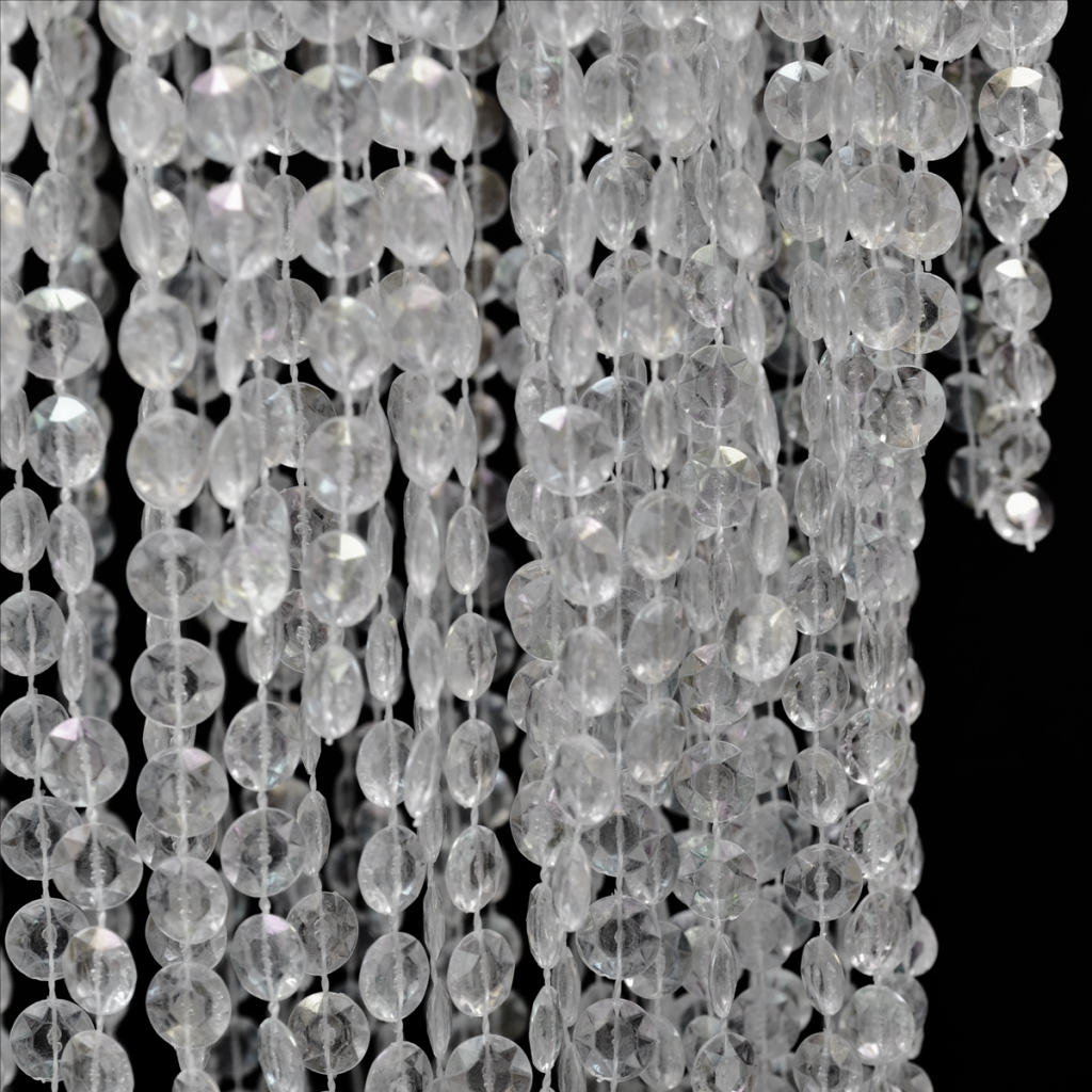 Lustre plafonnier suspendu lampe moderne cristal 70 cm blanc 2402013 - 4