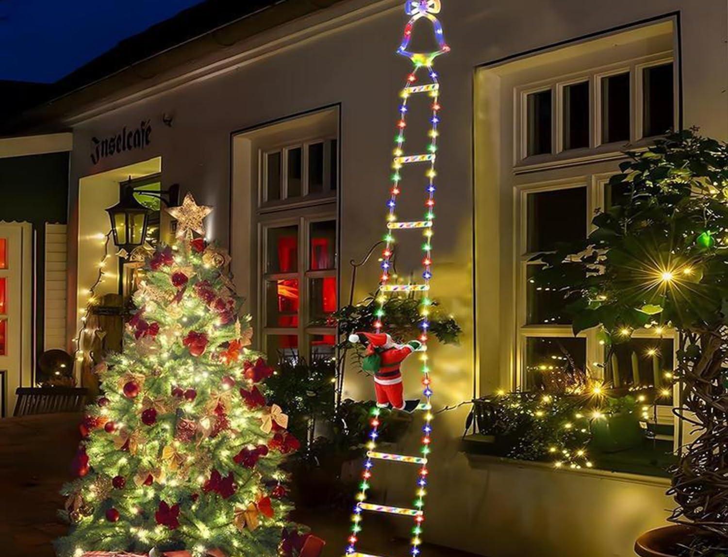 BrizLabs Luci di Natale, 10M 100 LED Catena Luminosa Interno a Batteria 8 Modalità Impermeabile Cavo Trasparente Luci Stringa Decorazioni Natalizie per Giardino, Albero di Natale, Feste, Multicolor