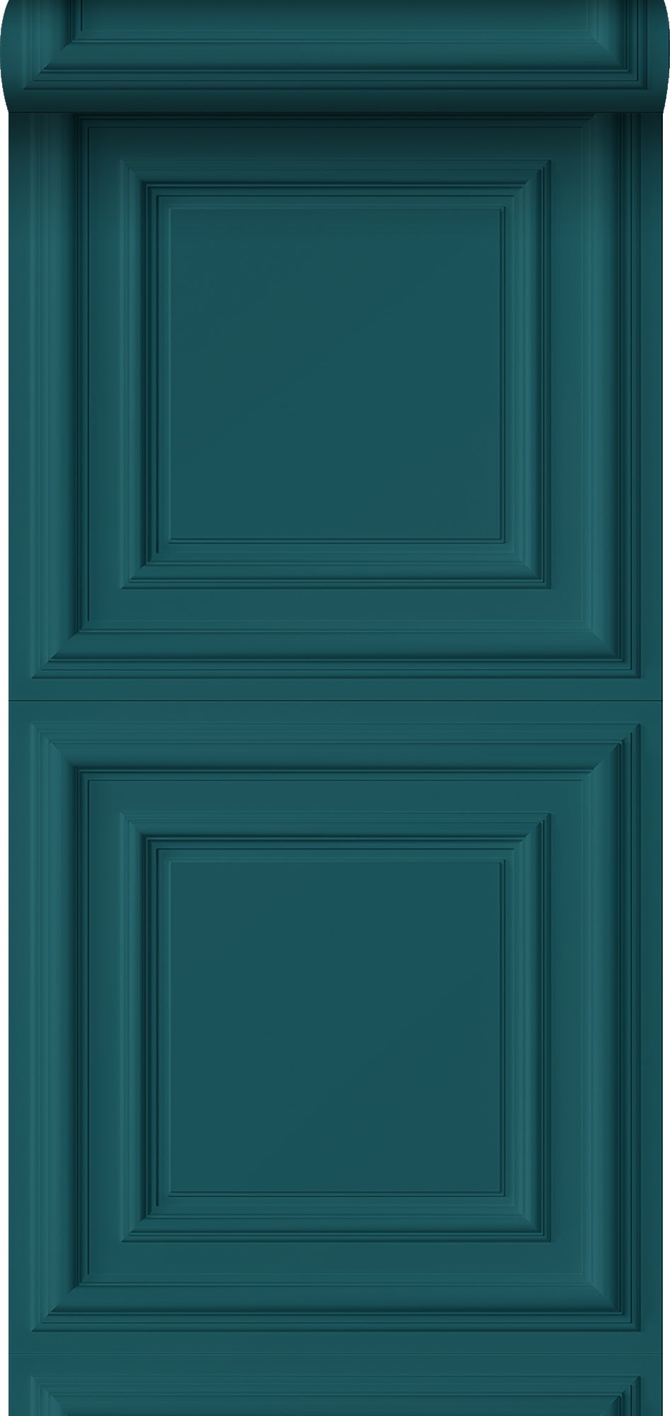 Papel pintado paneles de pared azul petroleo - 50 cm x 9 m - origin wallcoverings