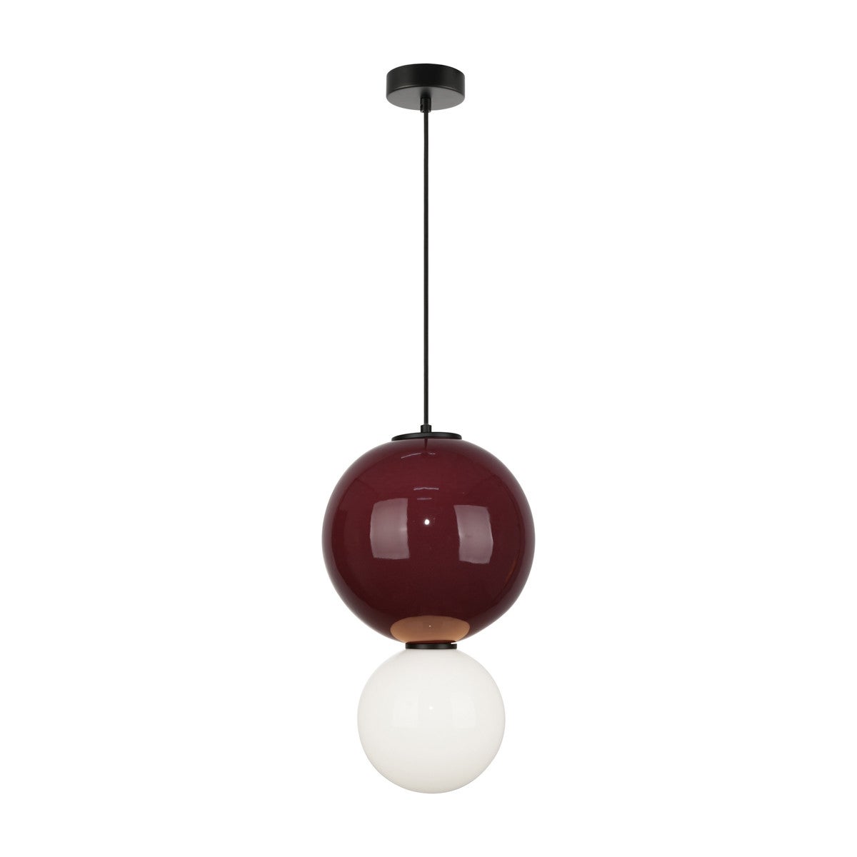 Lampa wisząca PIEVE LED 7W Ciepła biel 867lm bordowa wym: 159 x 25 x 25 cm Italux