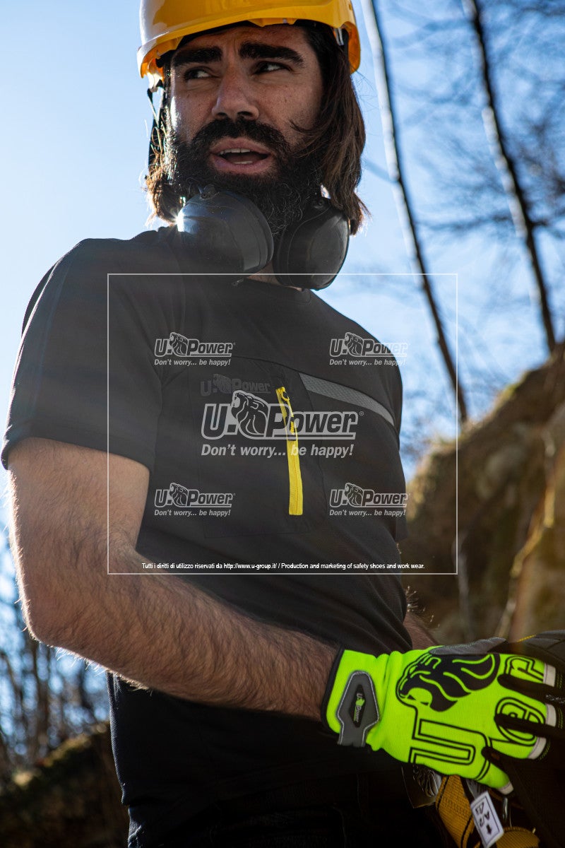 Tee-Shirt de travail CHRISTAL Black Carbon | FU248BC - Upower - 2