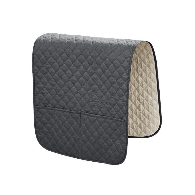 Rękaw podłokietnika, pokrowiec na podłokietnik sofy, pokrowiec ochronny z miękkiej tkaniny poliestrowej, ciemnoszary