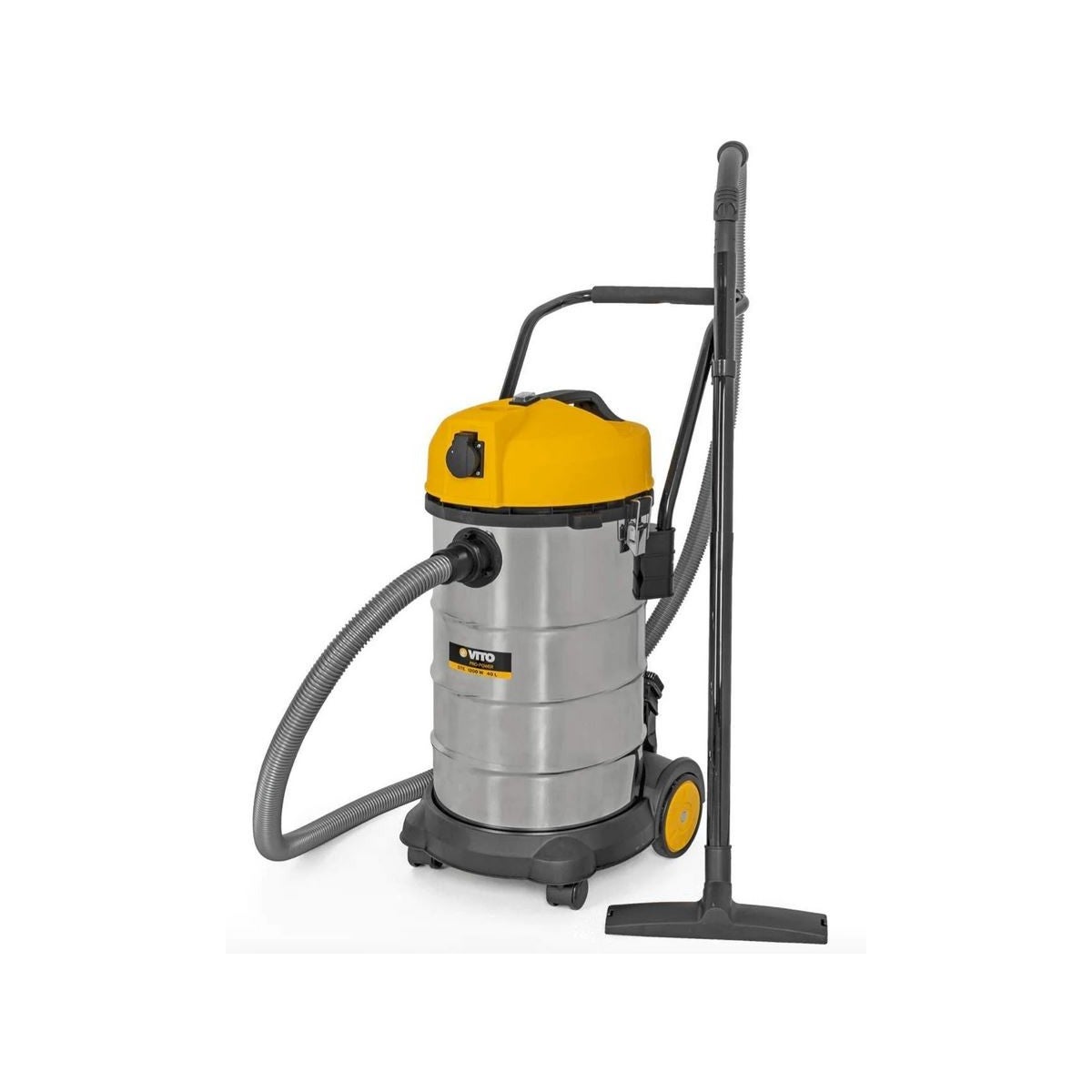 Aspirateur 3-en-1 Bikain 1200W – Poussière, Liquides, Cendres + Fonction Souffleur – 15 Litres Avec Roues