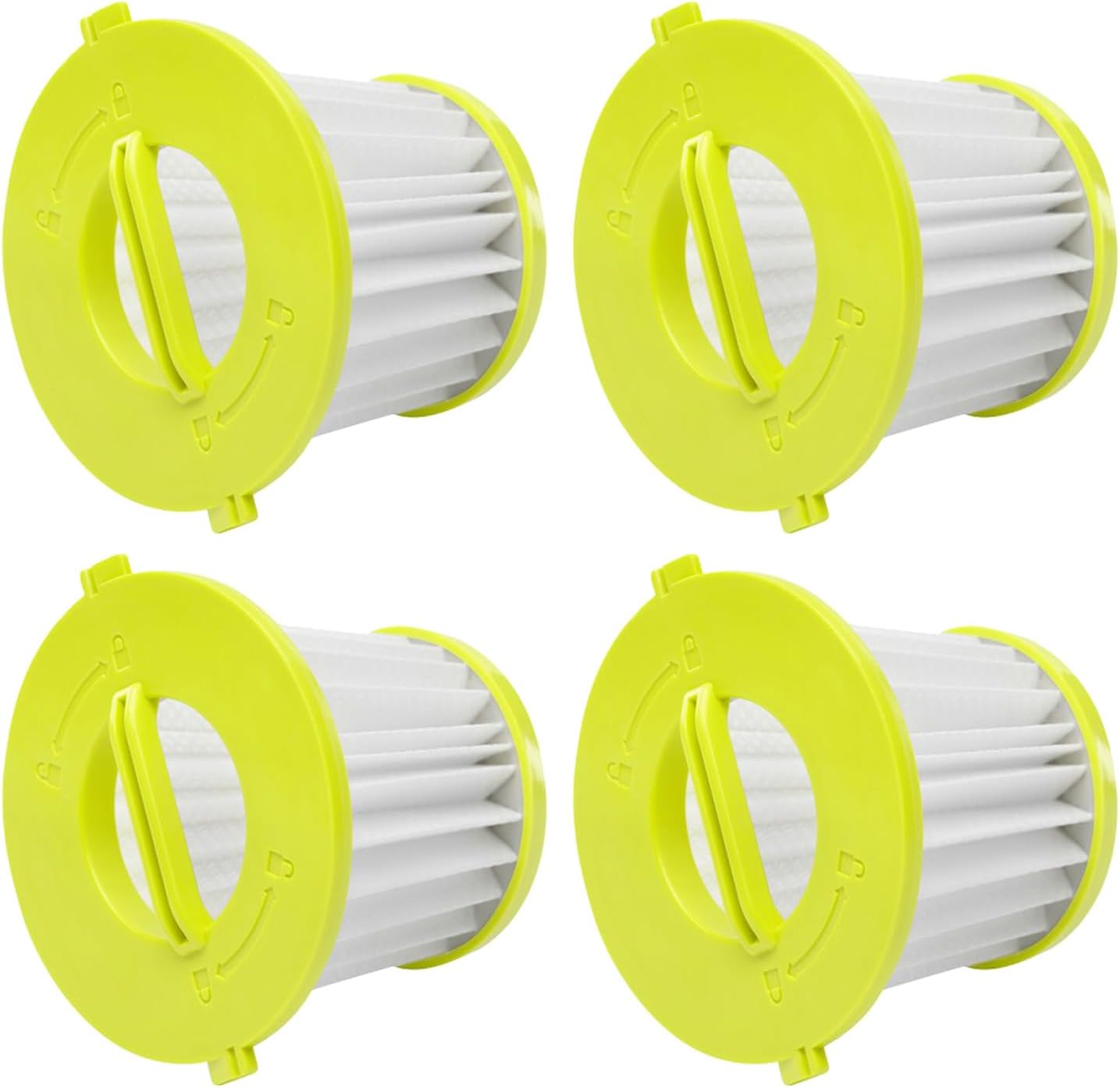 Zestaw 4 filtrów HEPA do odkurzaczy Ryobi ONE+ PCL700, PCL704 – części zamienne