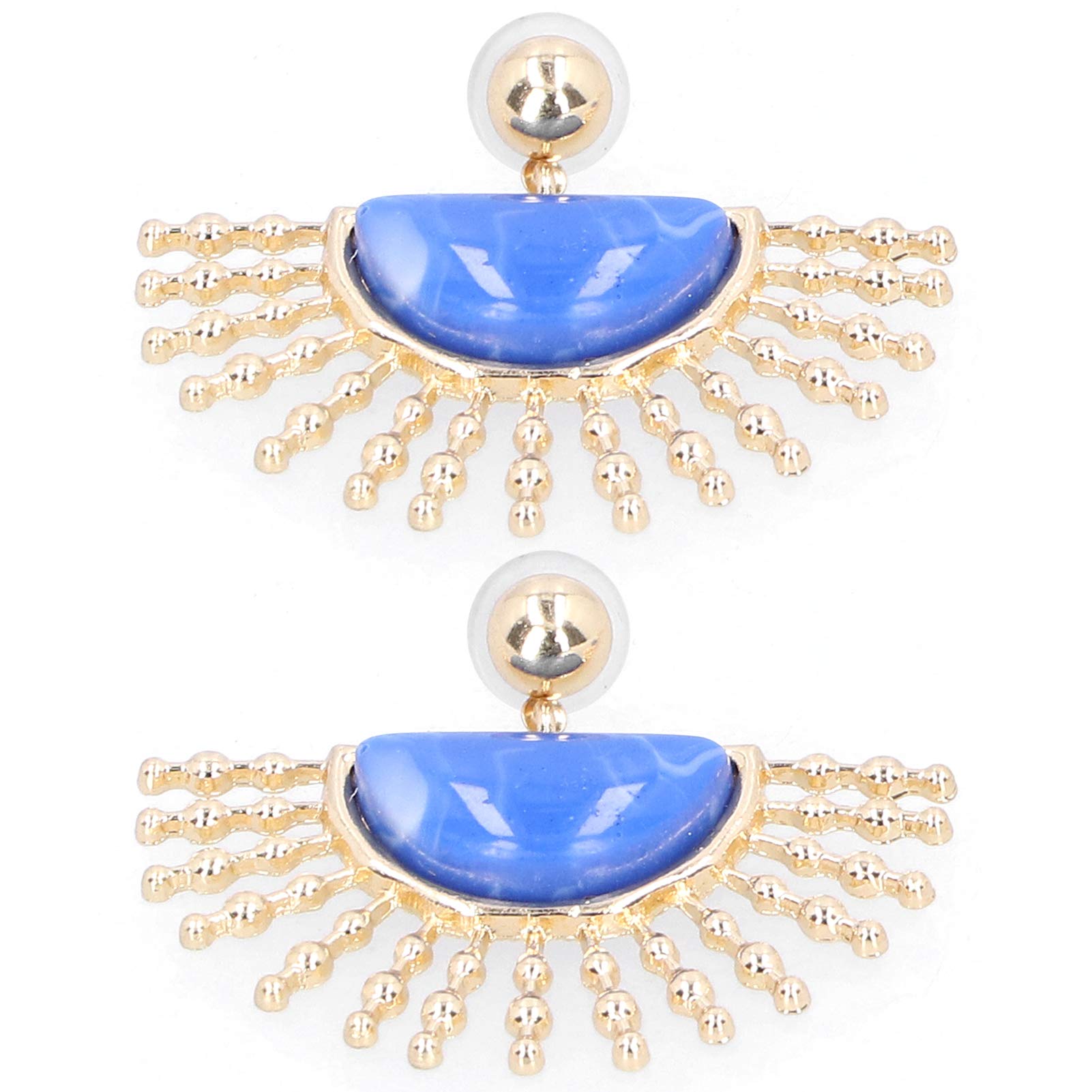 Boucles D'oreilles Pendantes Perles Beige Ivoire, Bijou En Alliage Pla