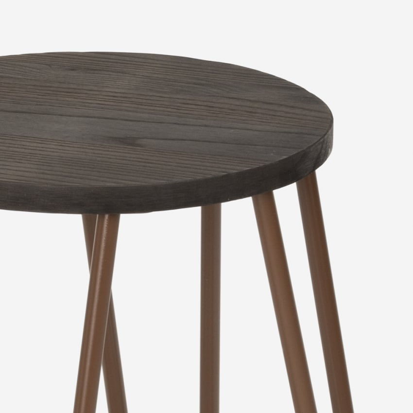 Tabouret de bars et restaurants au design industriel en métal Carbon One - 3