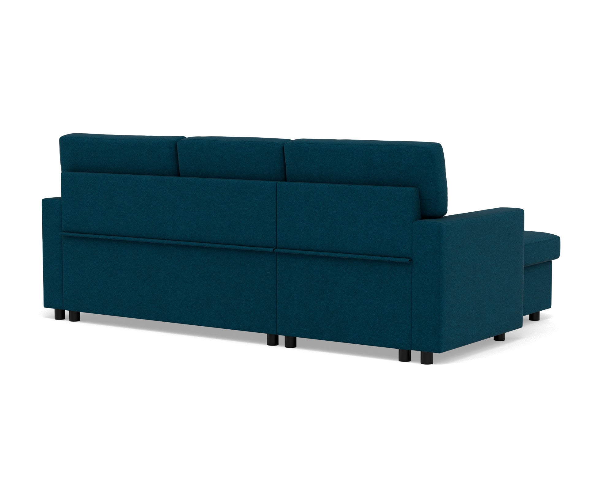 Canapé d'angle réversible convertible 4 places en tissu bleu - MEIYA - Best Mobilier - 7