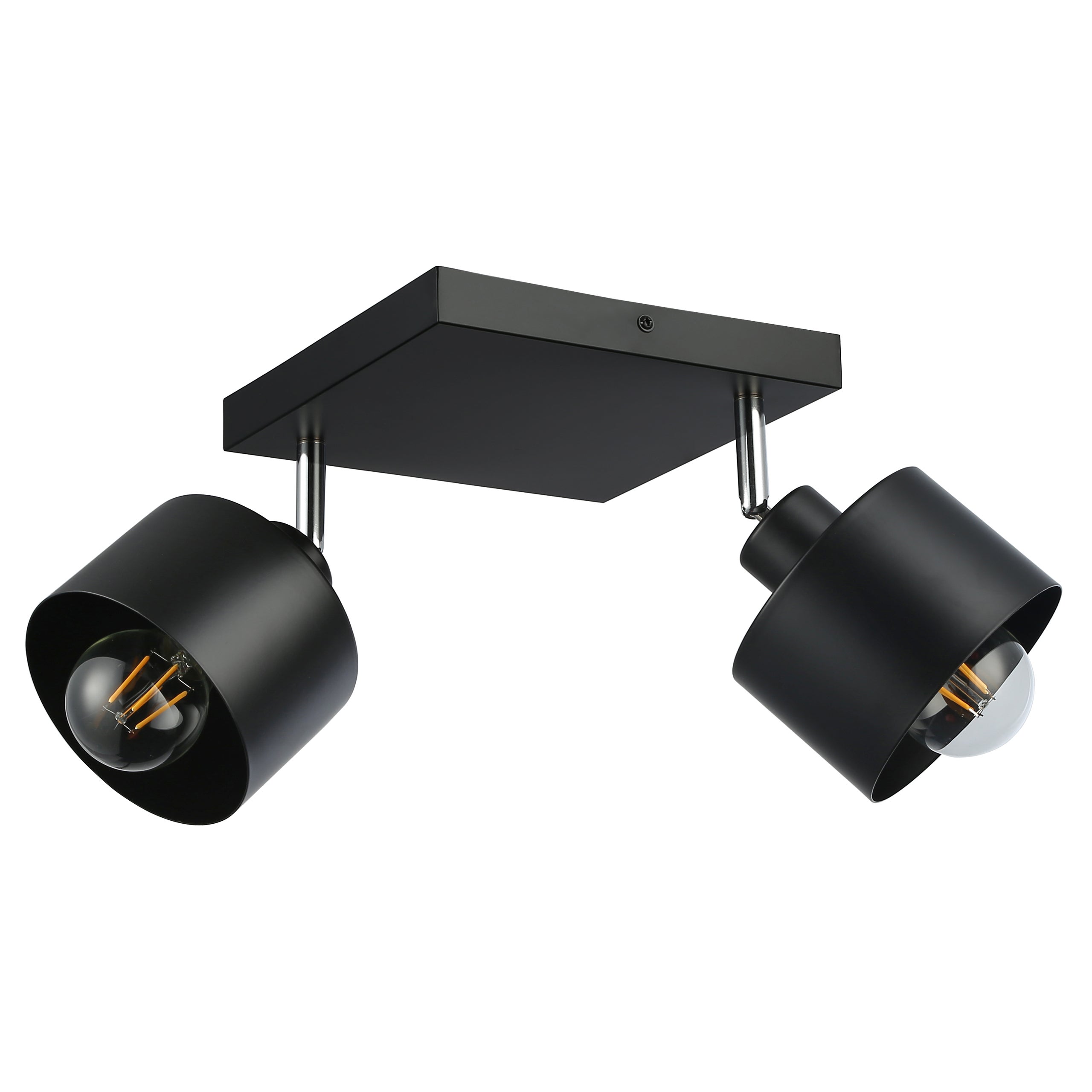 Lampa sufitowa 2x E27 LED Elza IP20 ruchoma wisząca czarna oprawa kinkiet MasterLED