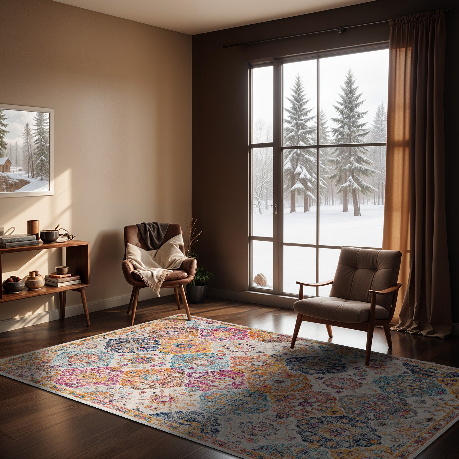 LIVABLISS Tappeto Vintage Orientale Multicolore/Arancione 200x275 cm Ines - 6