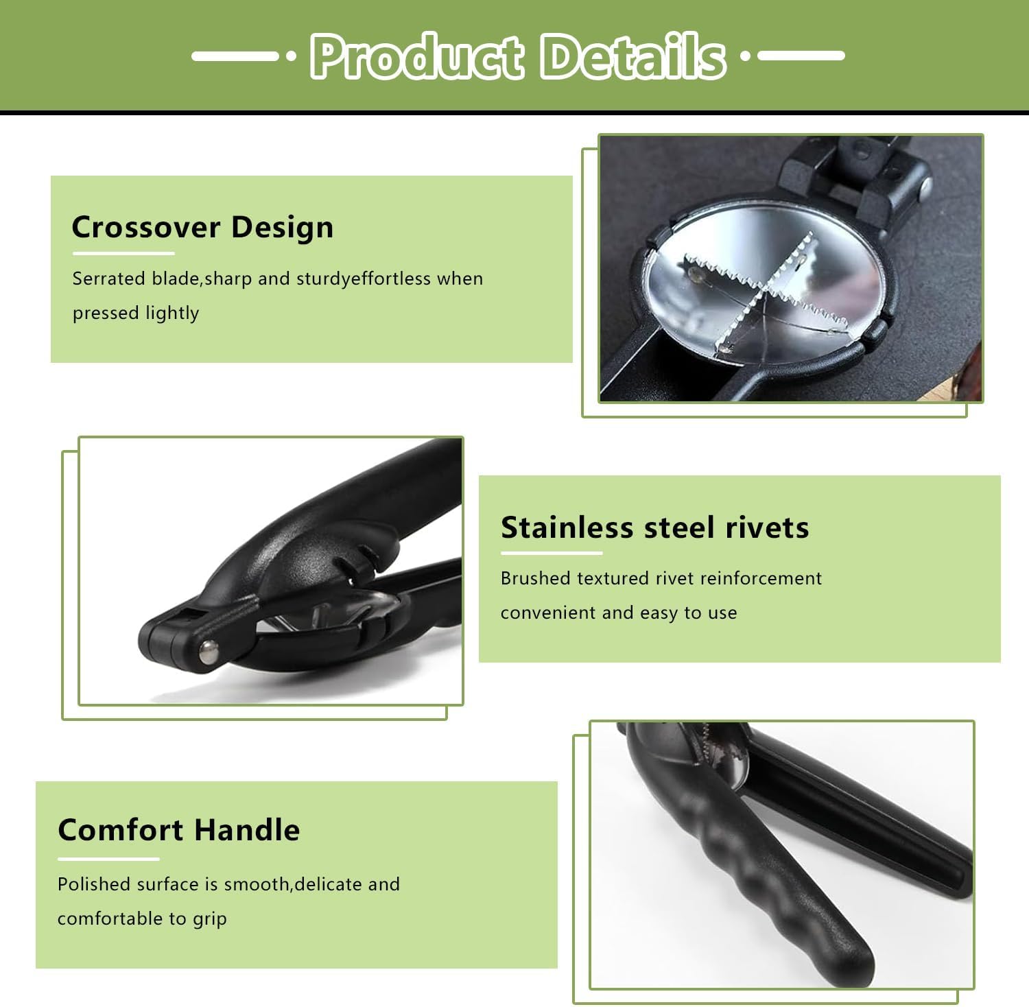 Szczypce do kasztanów, obcinacz do kasztanów ze stali nierdzewnej, otwieracz do kasztanów, wielofunkcyjny klips do kasztanów, łamacz do kasztanów, od - 3