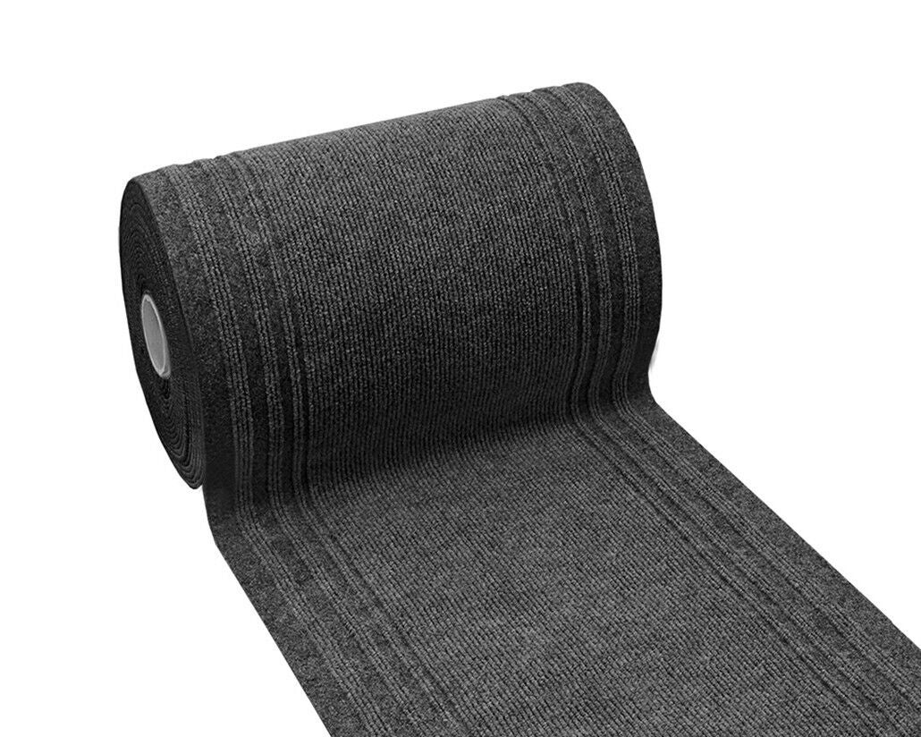 Camino de escalera 67x450 cm alfombra corredor entrada pasillo cocina absorbente peldaños antracita