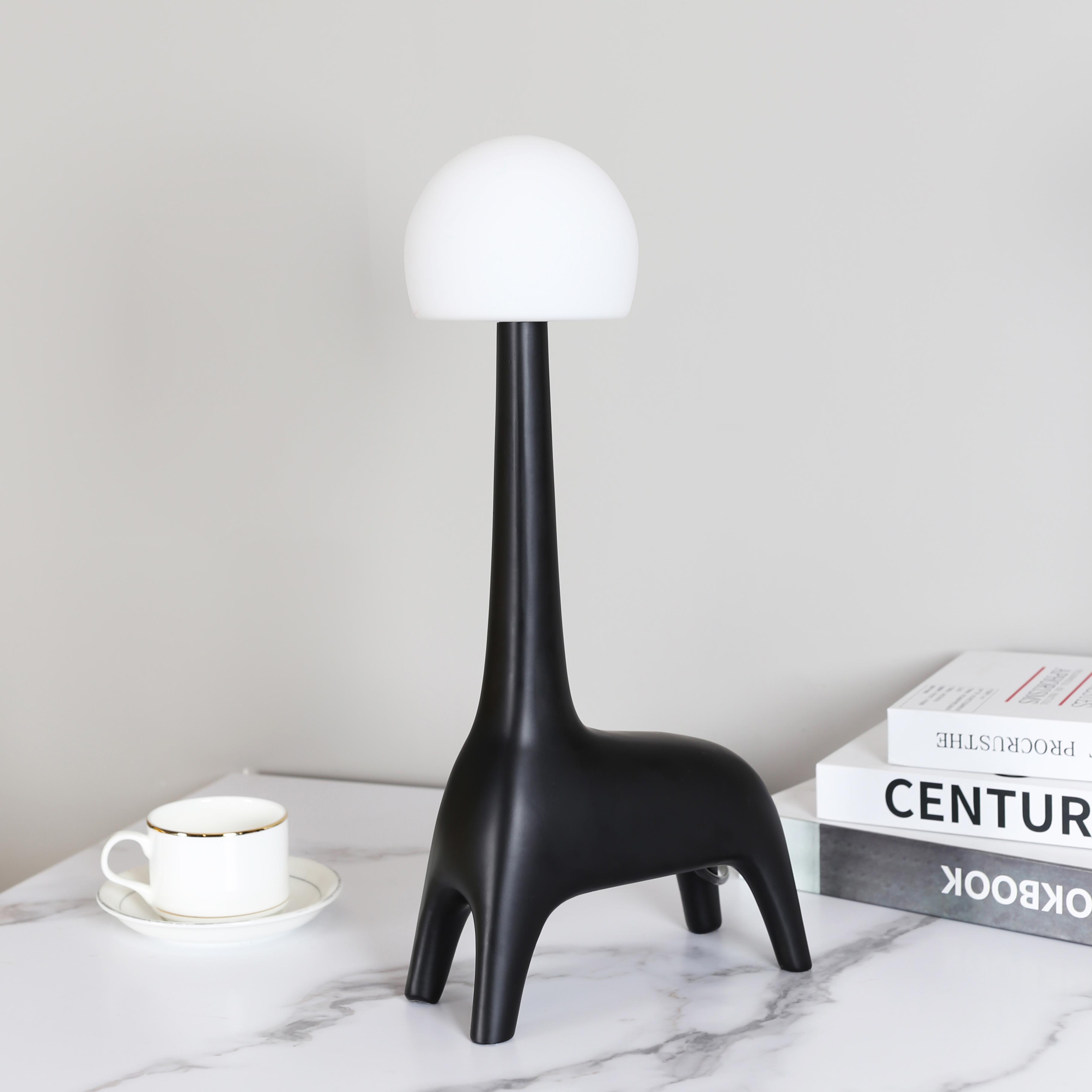 Creative Bluetooth Mood Lamp z głośnikiem, 3 temperatury kolorów i regulacja jasności, 2W LED, bateria 1800mAh - czarny