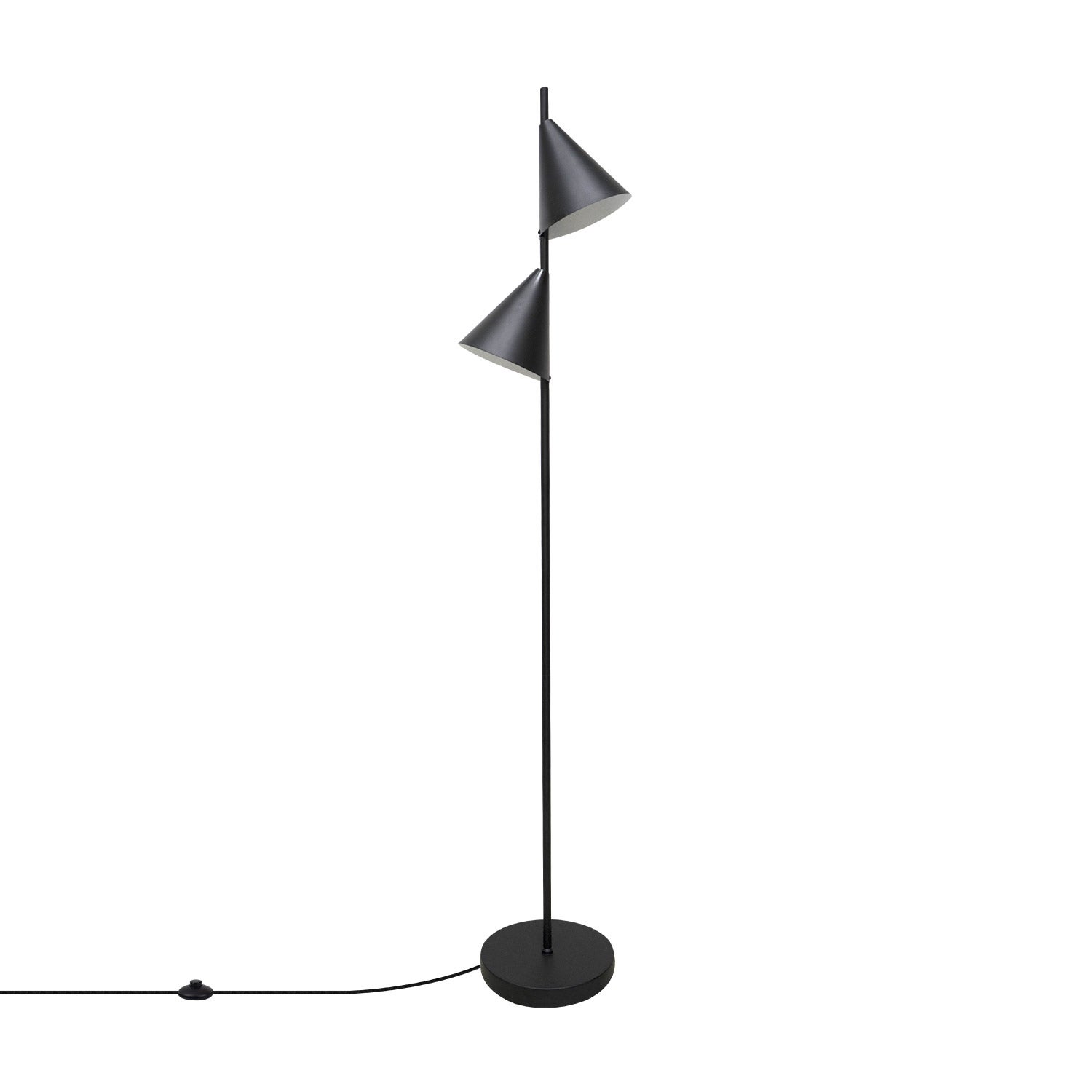 Lampada da terra Ledkia Ethan in metallo con luce di lettura