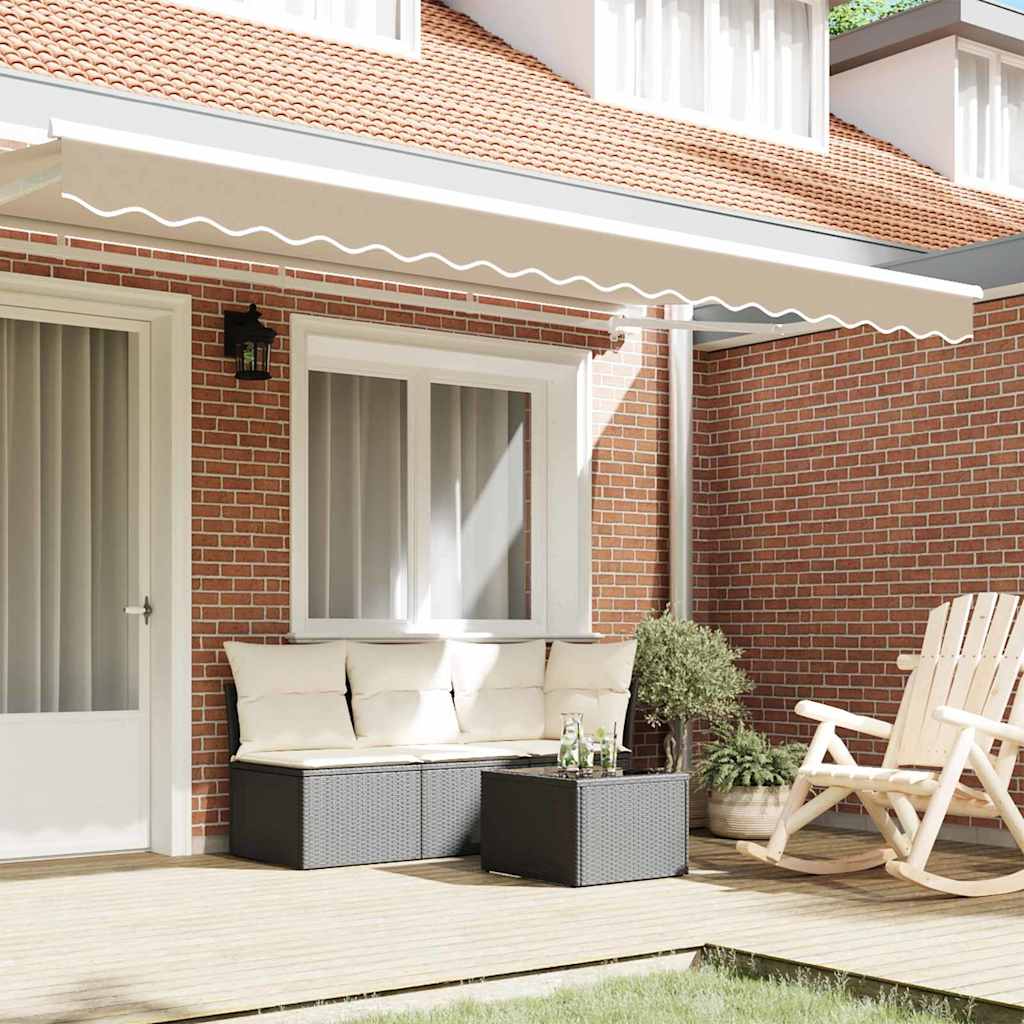 vidaXL Sostituzione della mantovana per tenda Beige 380 x 20 cm - 3