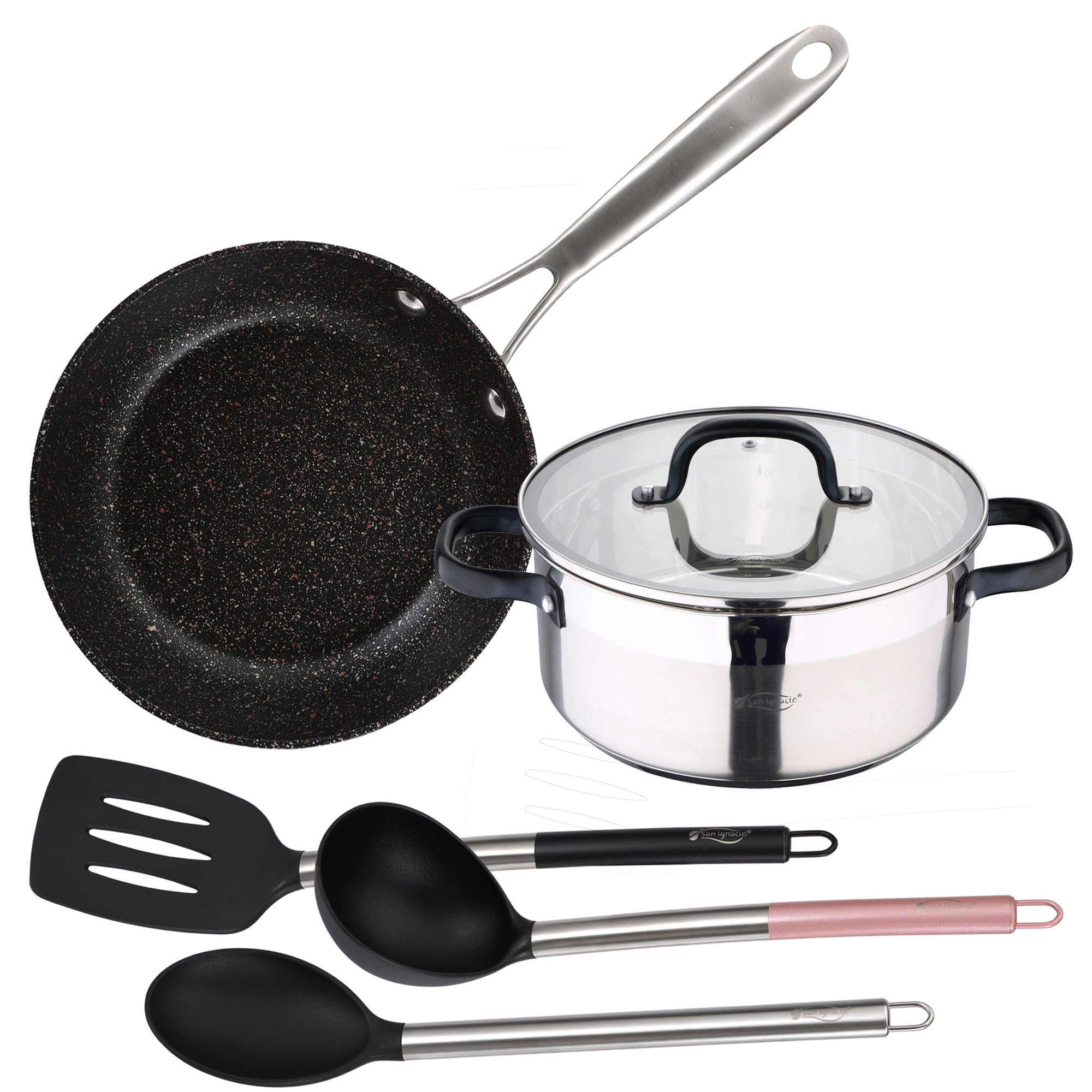 Casserole Avec Couvercle En Verre Argenté Acier Inoxydable 4,8 L 34 X 14 5 X 24 Cm 6 Unites 4899888645290