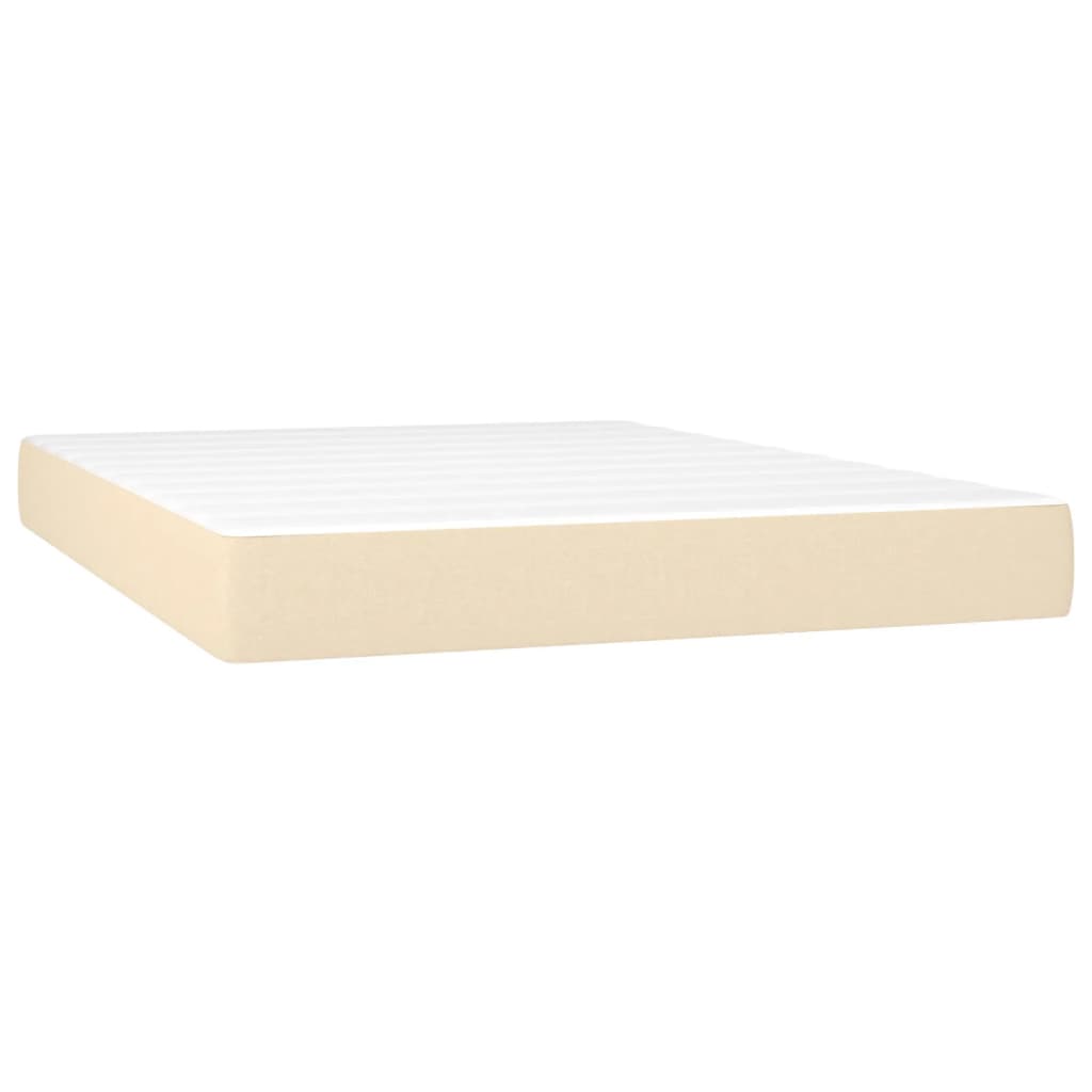 Maison Exclusive - Matelas de lit à ressorts ensachés Crème 140x200x20 cm Tissu - 2