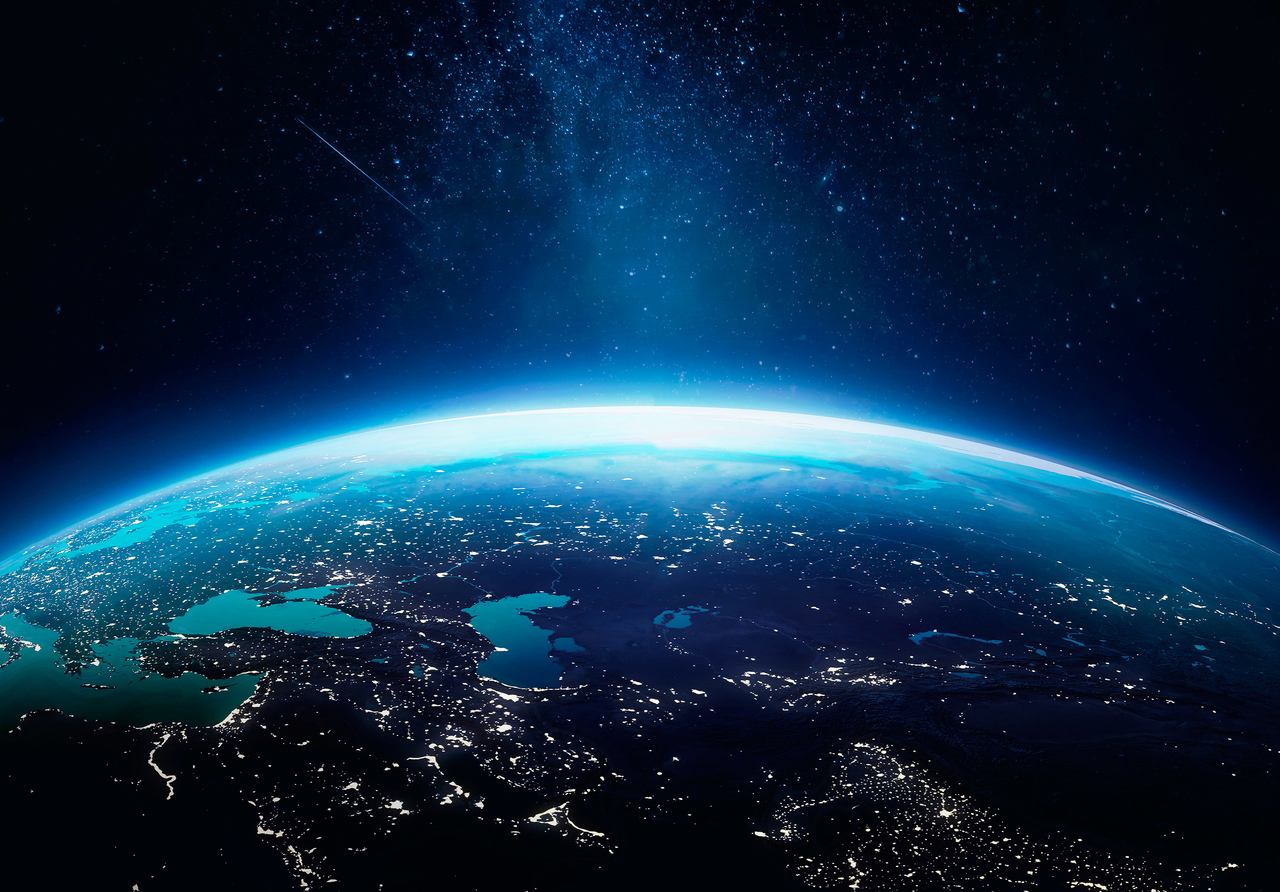 Papel pintado fotografia panorámica niños niño luna cosmos galaxia 368x254 cm - incluye cola – moderno niños papel no tejido