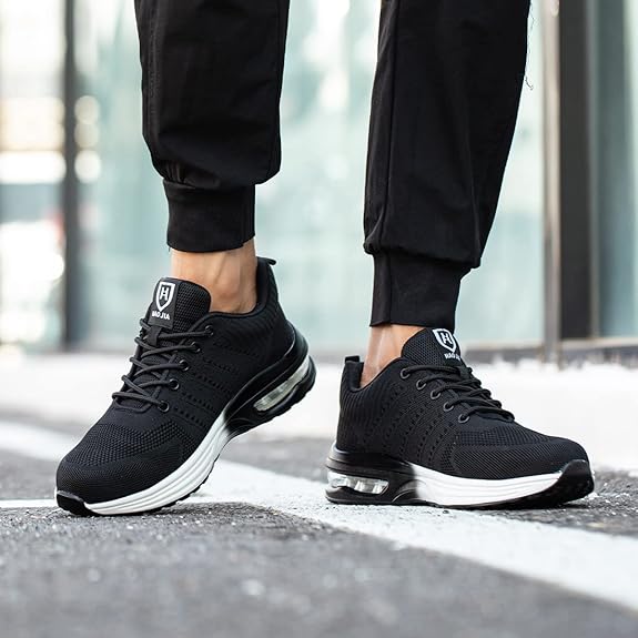 Scarpe antinfortunistiche unisex con punta in acciaio - Antiperforazione, leggere, traspiranti per l'industria e l'edilizia - 6