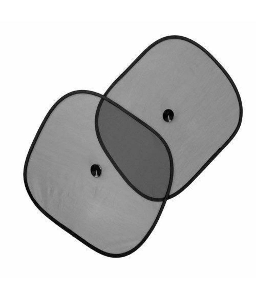 Trade Shop - Set 2 Tendine Parasole Oscuranti Auto Finestre Con Ventose Rete Finestrino 70162 - - 2