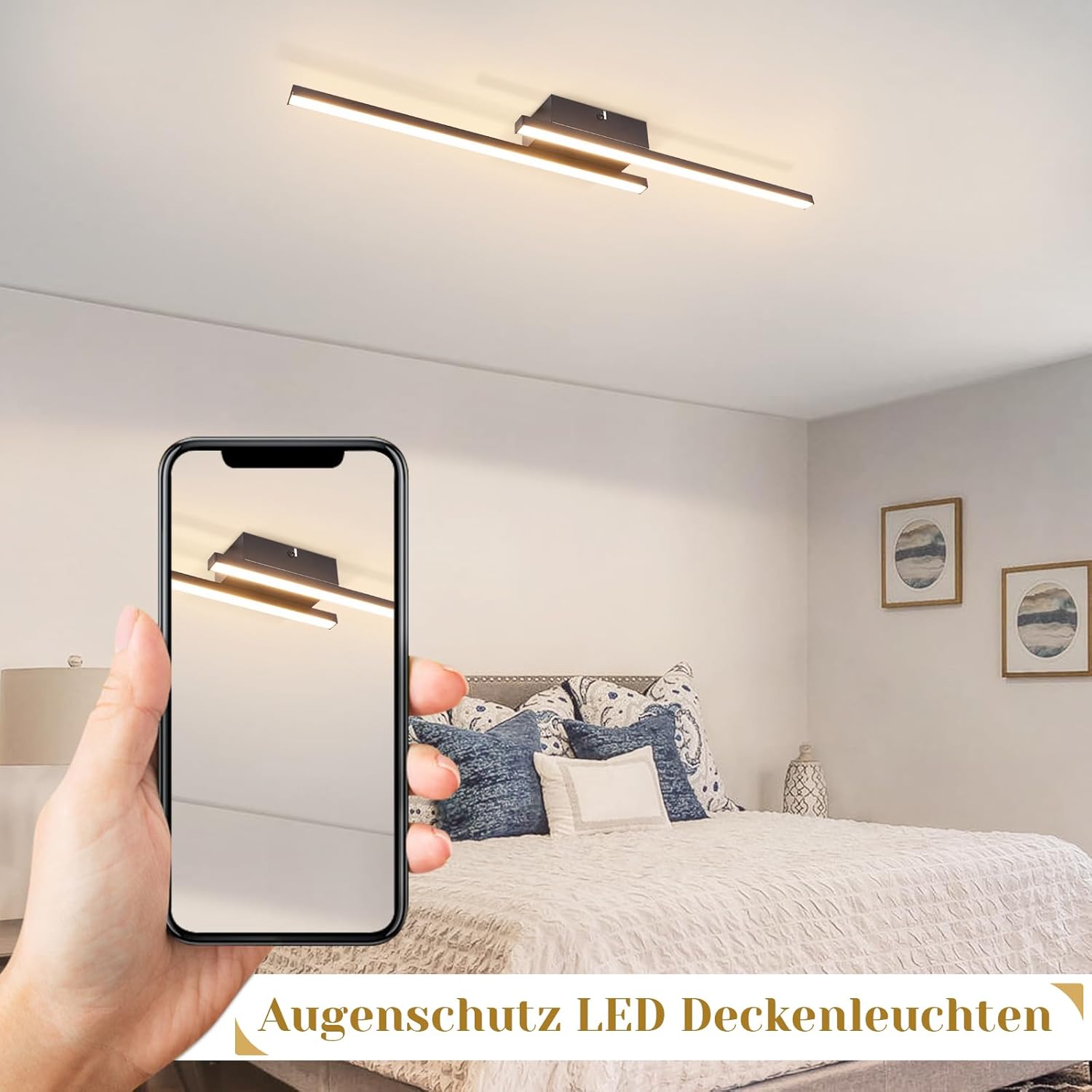 NETTLIFE Nowoczesna biała lampa sufitowa LED 12W 3000K - 8