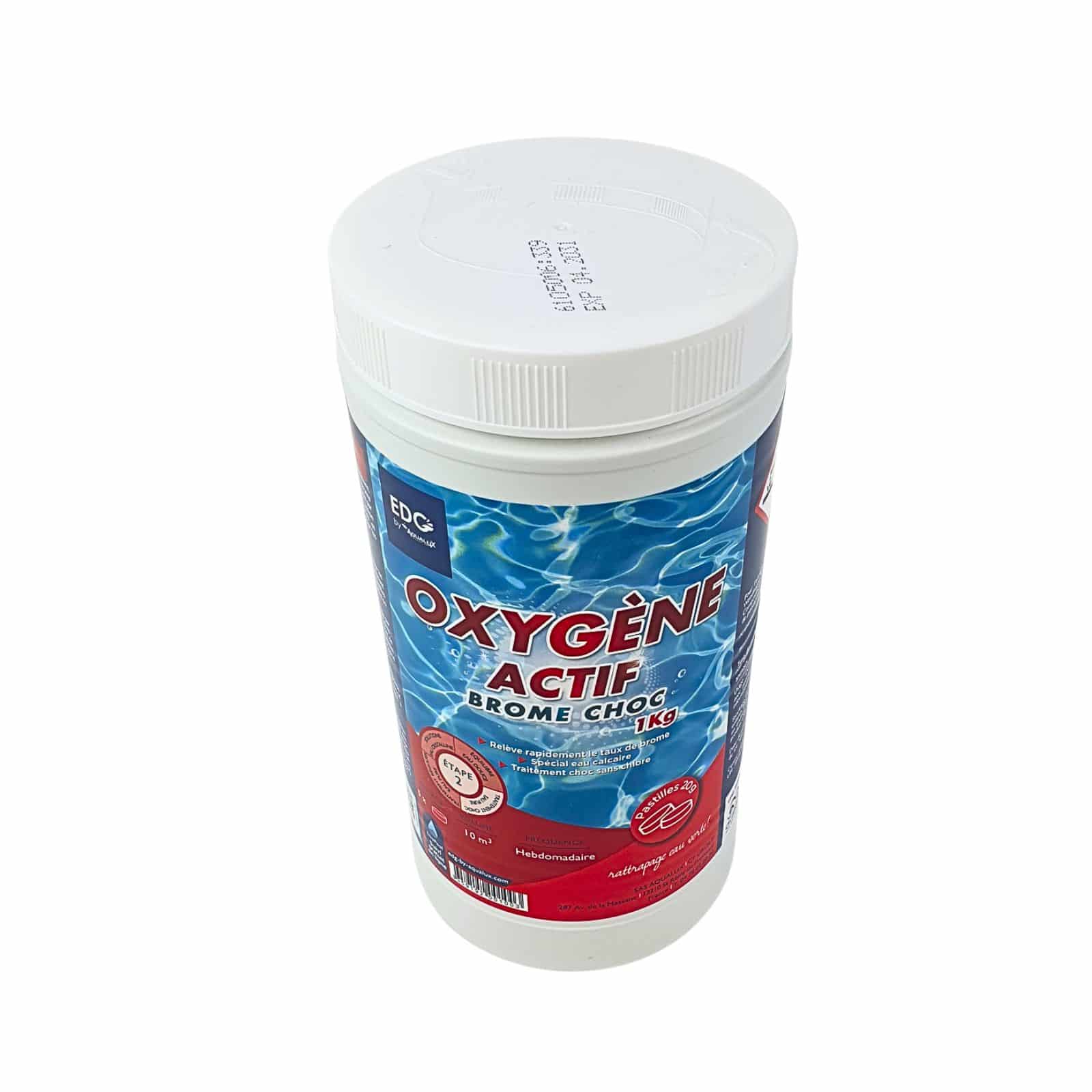 Oxygène Actif - Sans Chlore - Brome Choc Spa Piscine - Re Activateur De Brome Spécial Spa - Pastilles 20G - Pot 1kg - Edg Byaqualux - 4