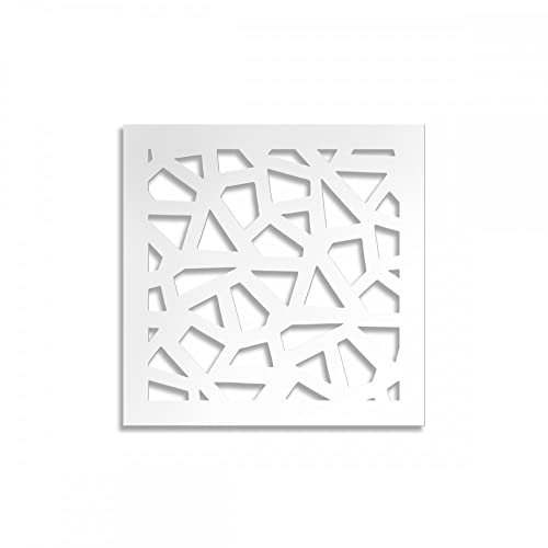SEGMENTY - Panel perforowany PCV - Biały Parasol przeciwsłoneczny 73x73 cm Grubość 1 cm