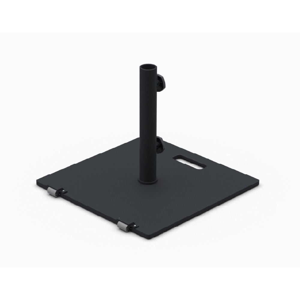 IASO Basics BM-25 - Pied de parasol 25 kg avec roulettes, noir (Ø 35–40 mm) - 2