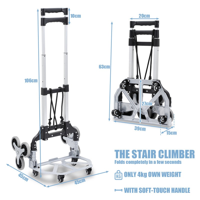 Diable monte-escalier acier Charge max: 70 kg - 2