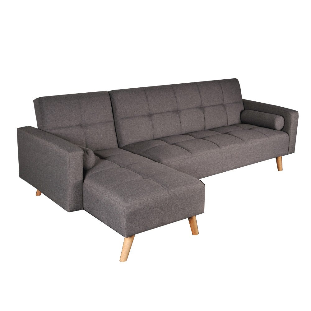 Canapé d'angle convertible gauche ASGARD / GRIS - 5