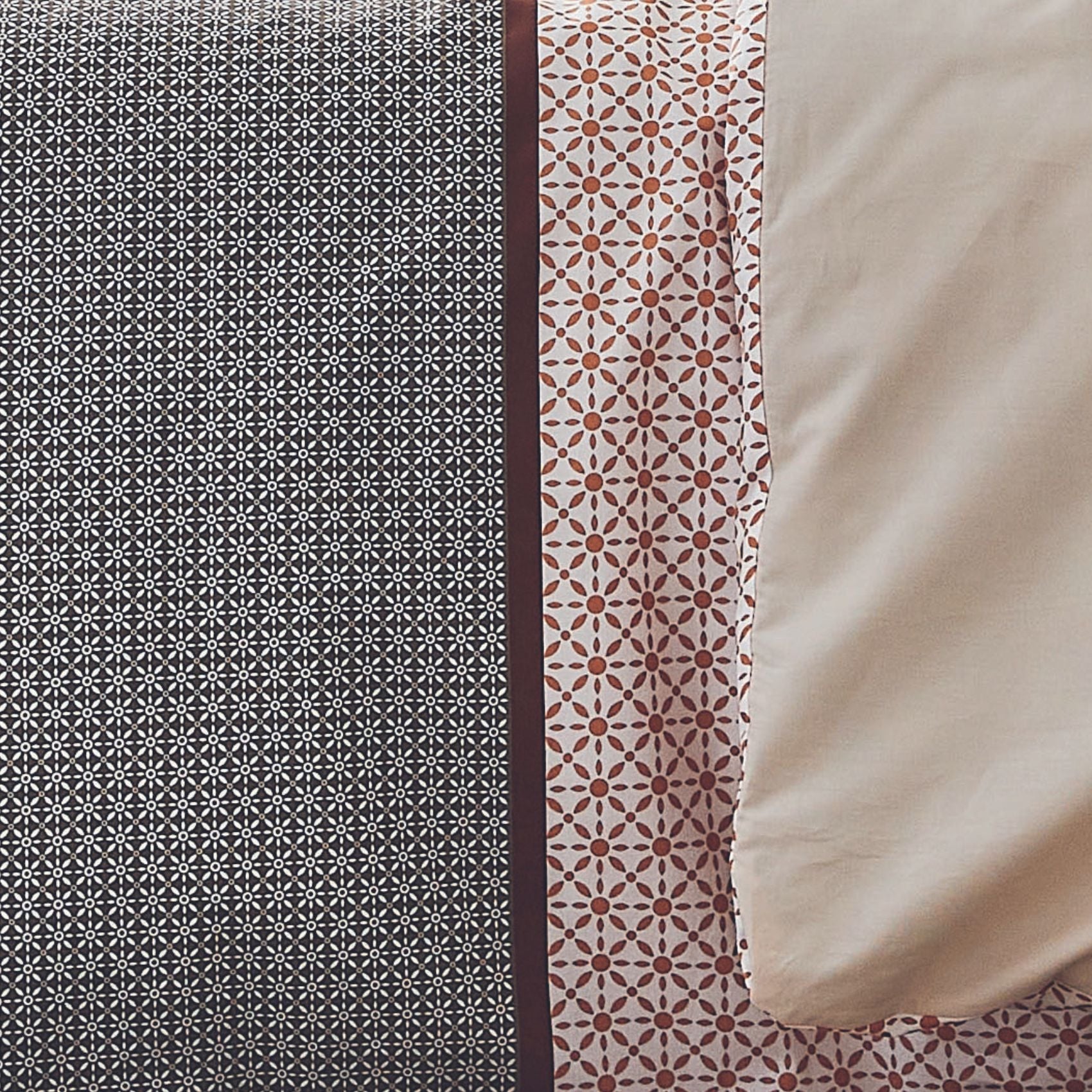 Drap Plat Sylvie Thiriez Cokci 180x290 Cm - Coton Percale Blanc Argenté à Pois, 1 Pers.