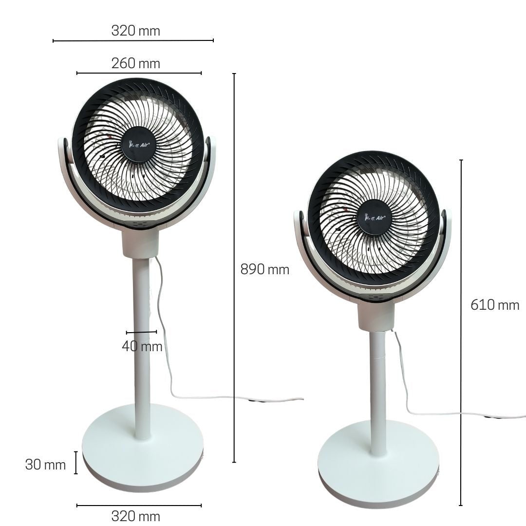 Ventilateur sur pied 40w, 3 vitesses, hauteur réglable, oscillation automatique - 4
