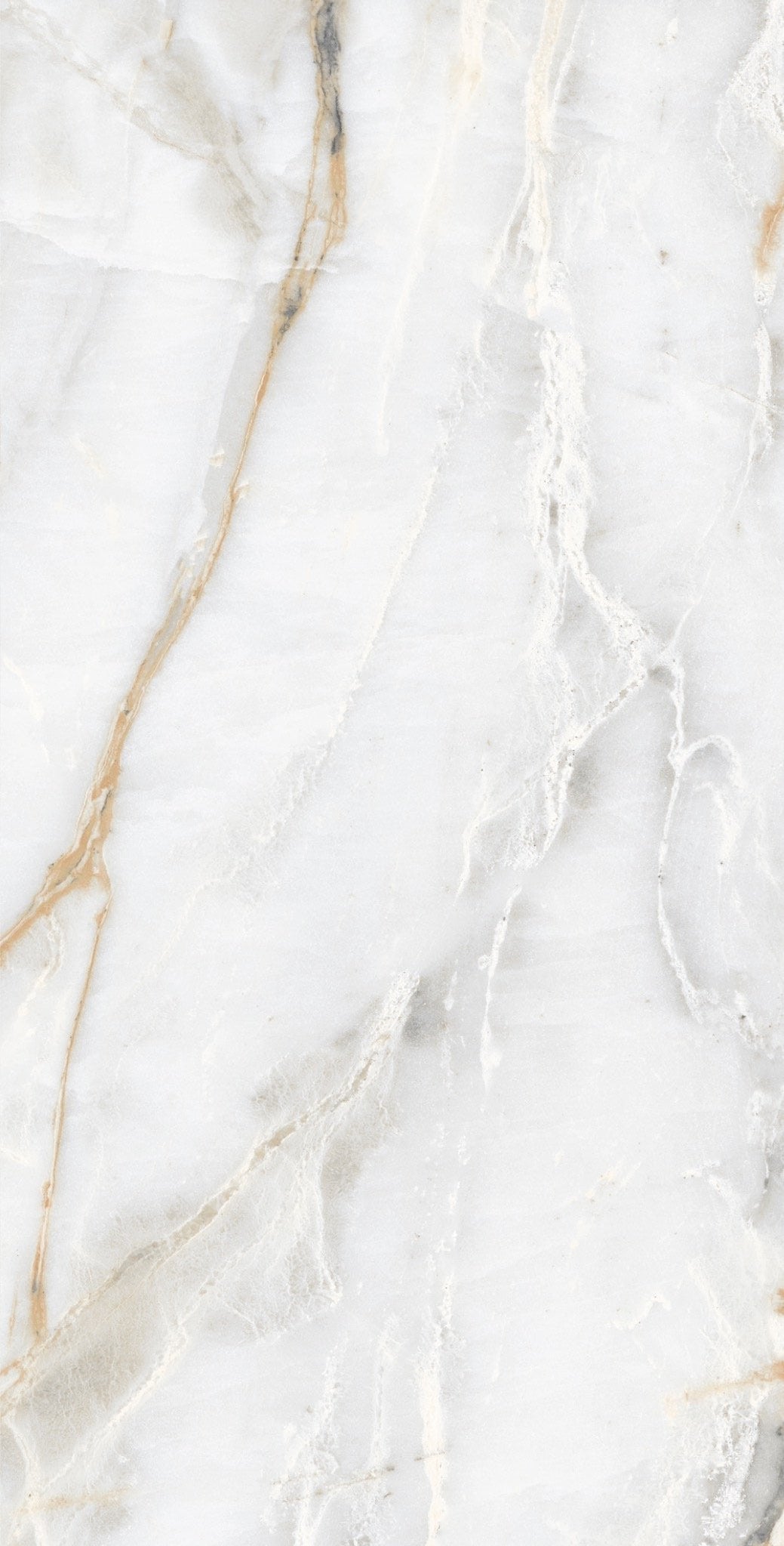 Carrelage sol / mur effet marbre blanc CHINA GOLD l.60 x L.120 cm Brilliant LIMCARO - 5