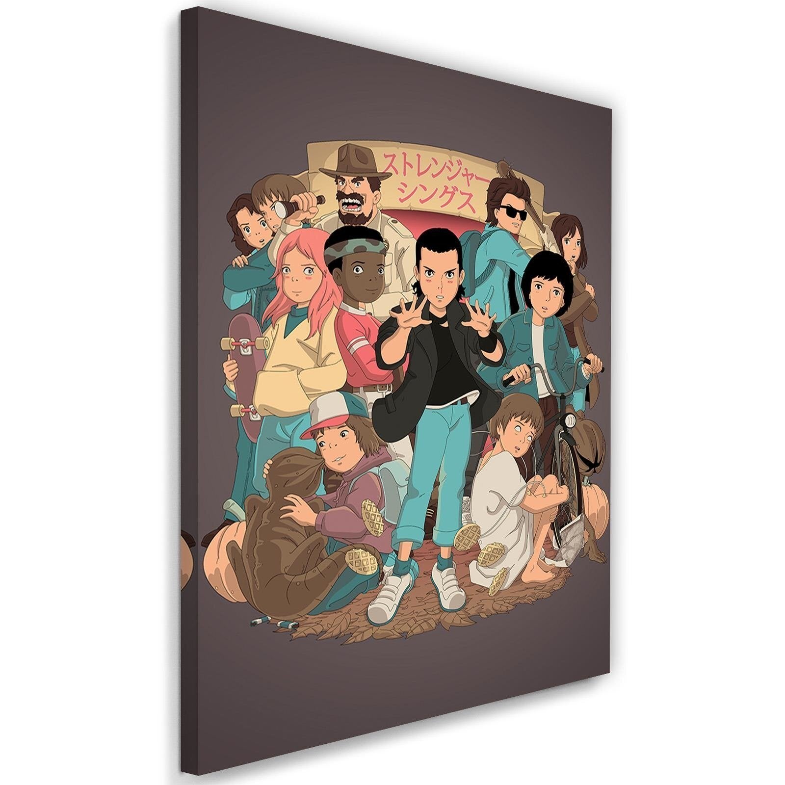 Tableau Stranger Things style Ghibli - 40 x 60 cm | Leroy Merlin