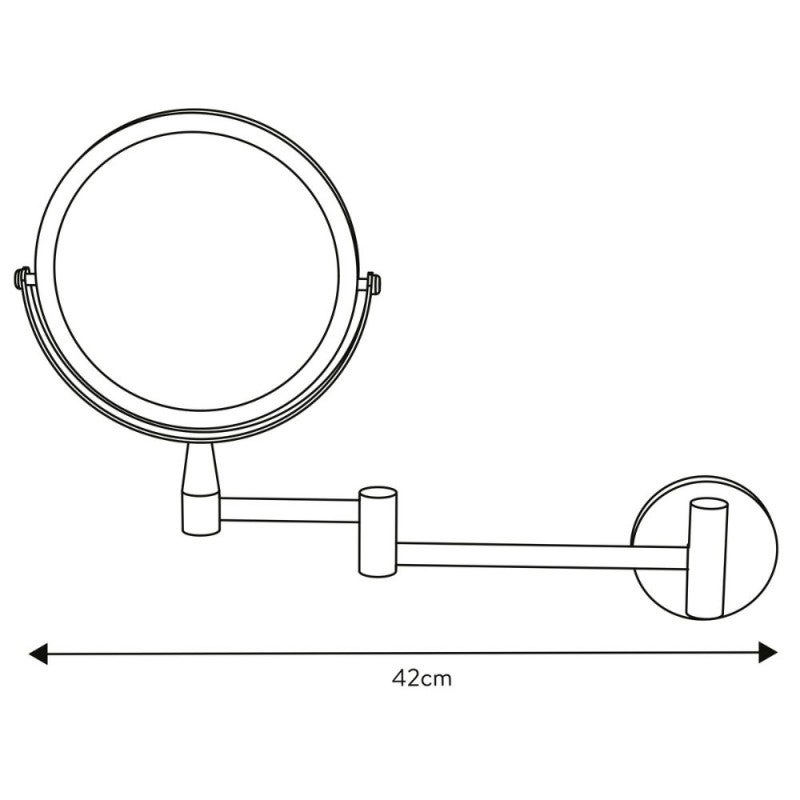 Miroir grossissant 7x DEBLANCH a fixer avec perçage ou adhésif - 6