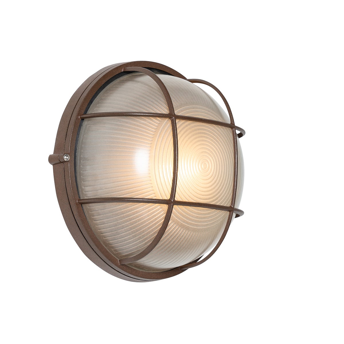 Industrialna lampa ścienna zewnętrzna rdzawo-brązowa IP44 - Hanneke