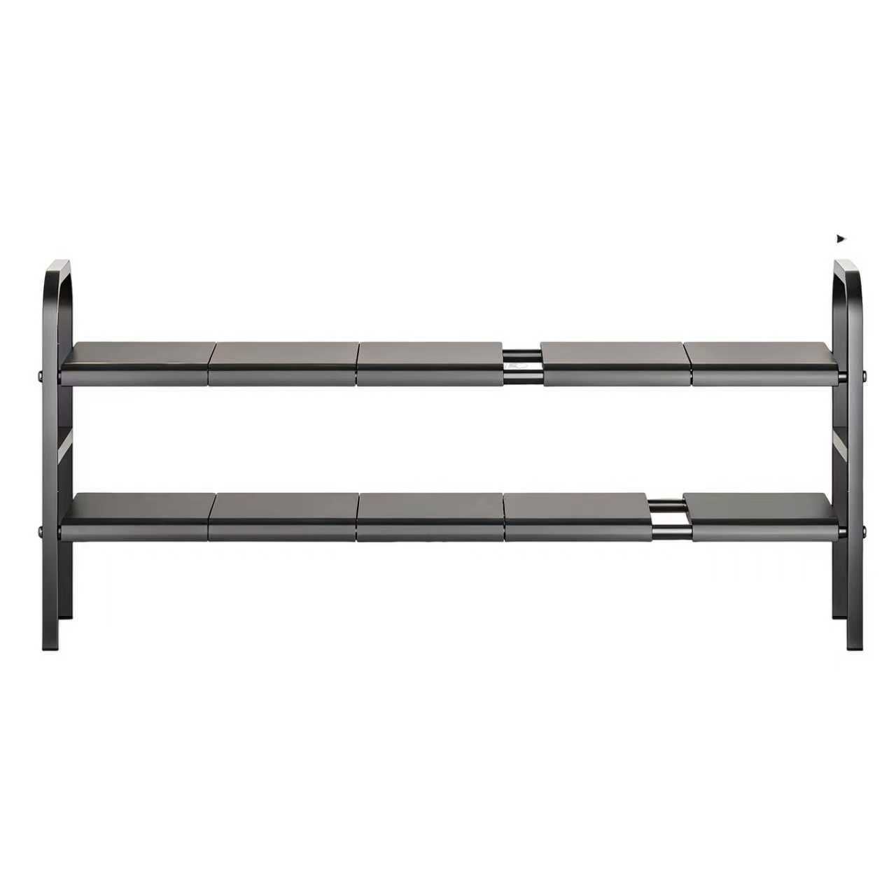 Étagère de rangement extensible pour cuisine, 53-88 cm, à deux niveaux,idéale pour ranger les casseroles,les aliments et les appareils électroménagers - 2