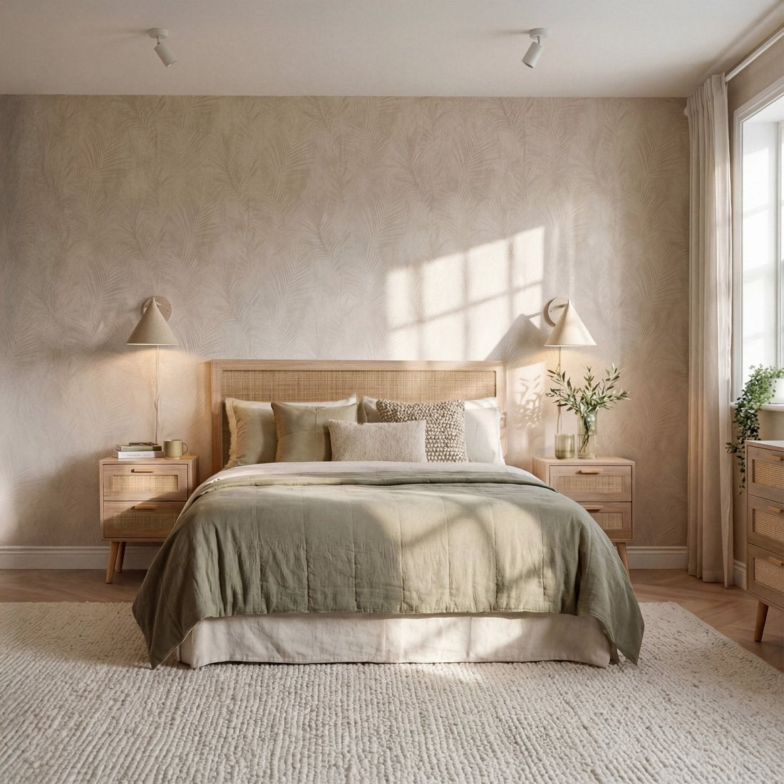 Packs 2 mesitas de noche efecto madera natural 40 x 56 cm - 2