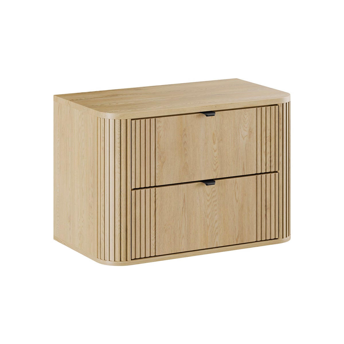 Szafka pod umywalkę nablatową OVALIA CREMONA 2S 80cm dąb cremona z blatem