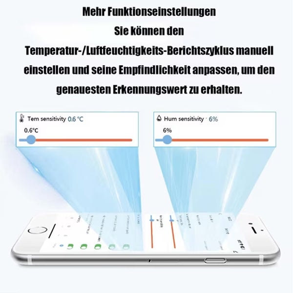 Lancoon Igrometro Termometro Digitale, Orologio LCD con Temperatura Umidità ℃/℉ Interruttore Batteria Grande Display 12/24 Ore per Casa Camera da Letto