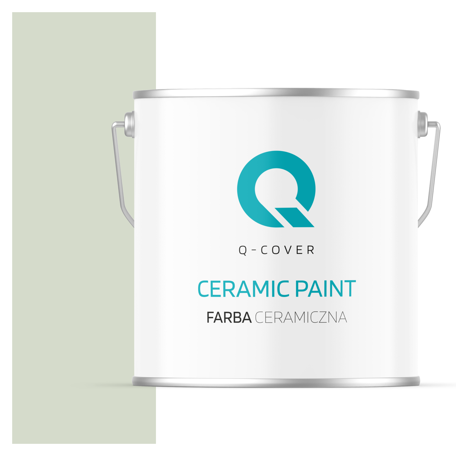 Farba Ceramiczna Do Ścian i Sufitów Q-Cover Oliwkowy jasny H2068 Głęboki Mat 5L