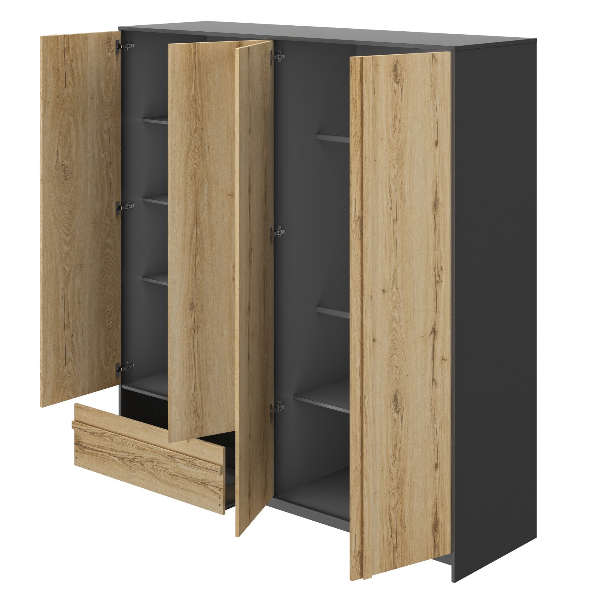 Armoire 4 Portes 1 Tiroir Leroy Merlin