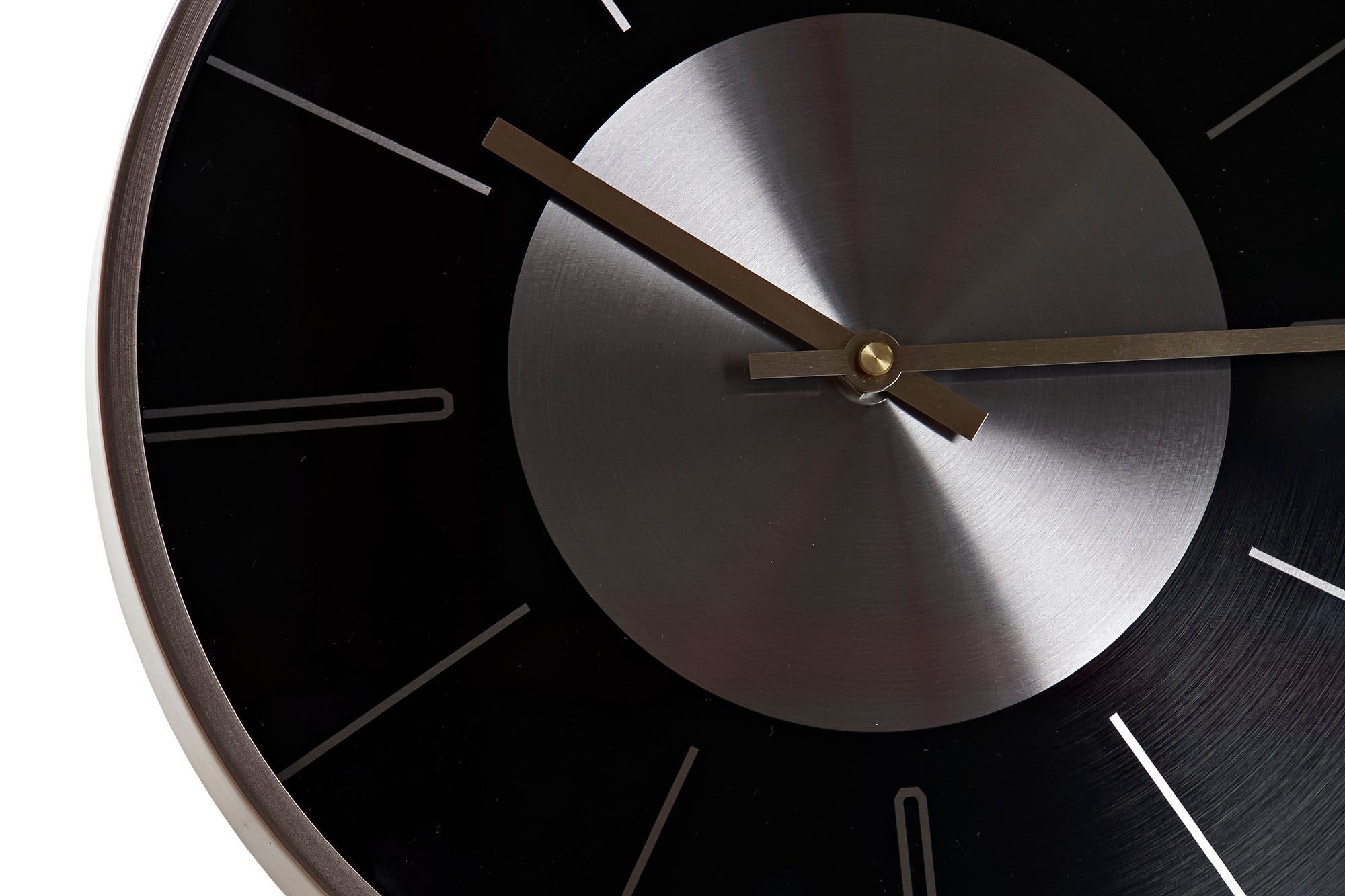 Orologio da Parete DKD Home Decor Nero Rame Alluminio (30 x 4 x 30 cm) (2 pcs) - 2