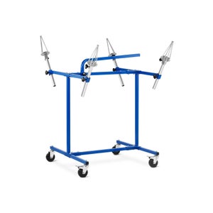 Support De Peinture Pour Jantes Et Pièces De Carrosserie - 4 Cônes Réglables, Charge 100 Kg, Avec Roues