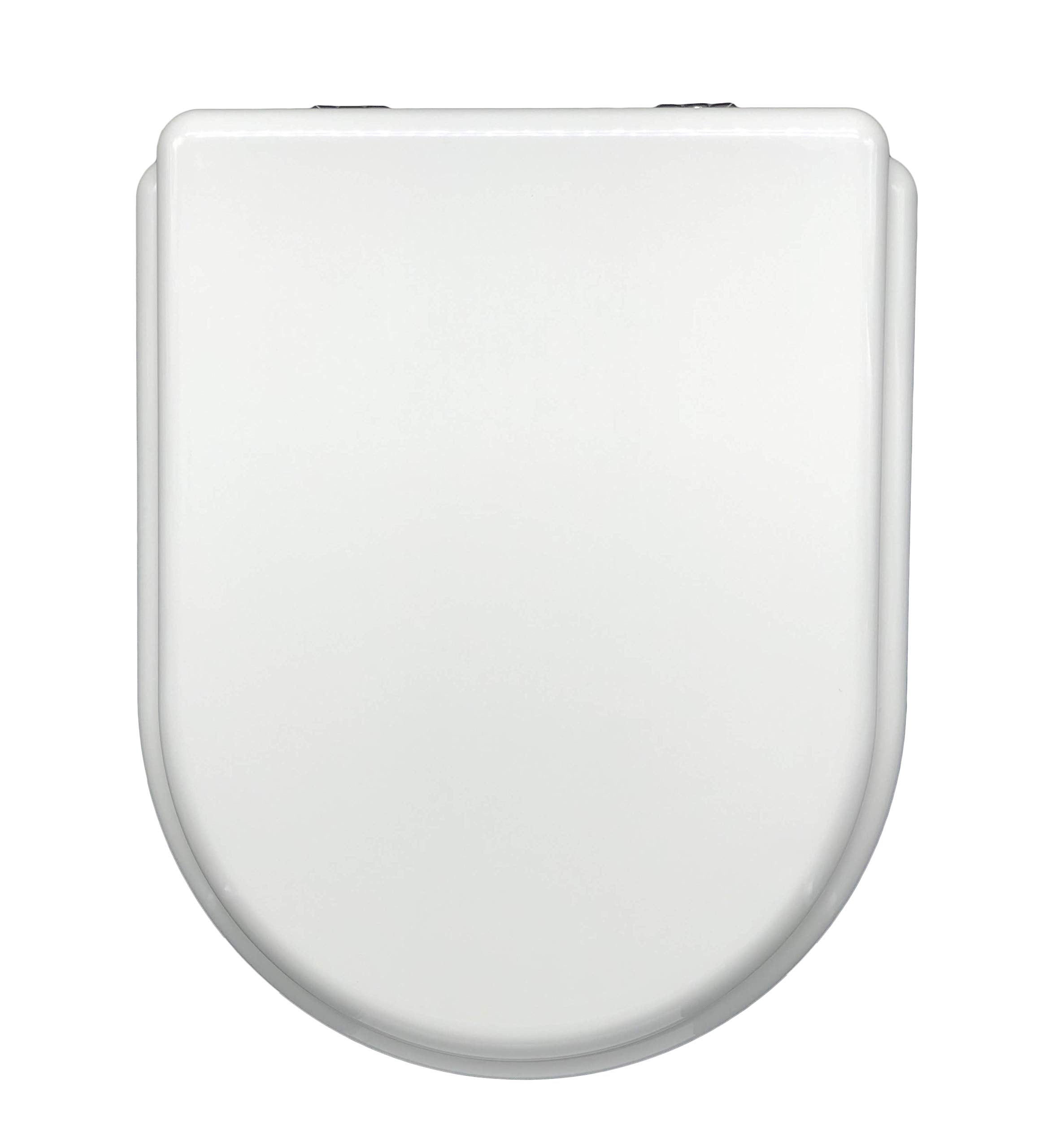 Copriwater Ideal Standard Tesi New - Tavoletta WC Duroplast 37x45cm, Chiusura Soft Close, Bianco