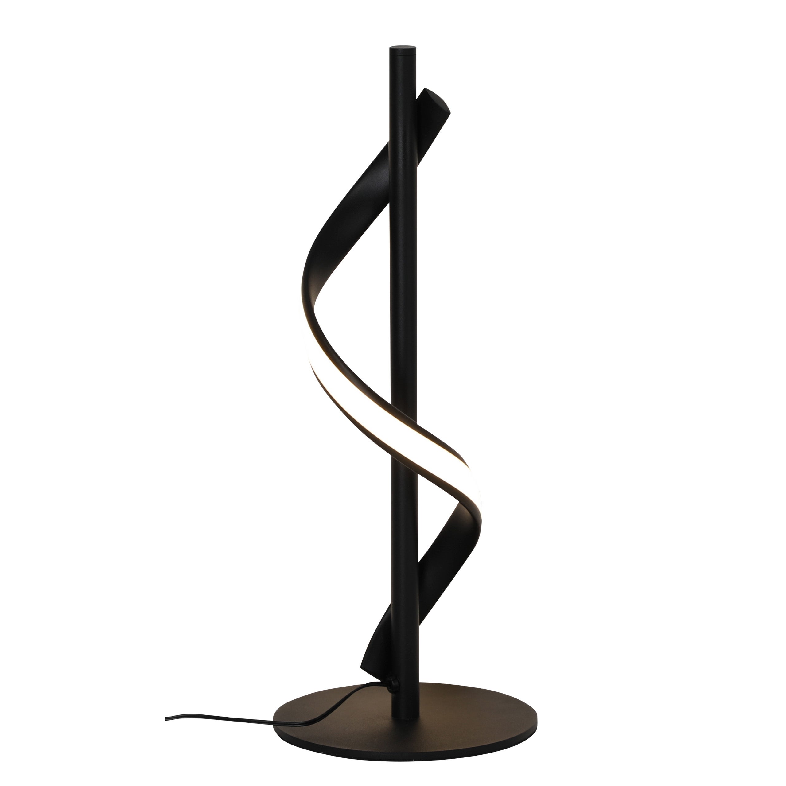 Lampa stojąca biurkowa LED 43cm 10W neutralna biel 4000K nocna stołowa czarna matowa XUDO