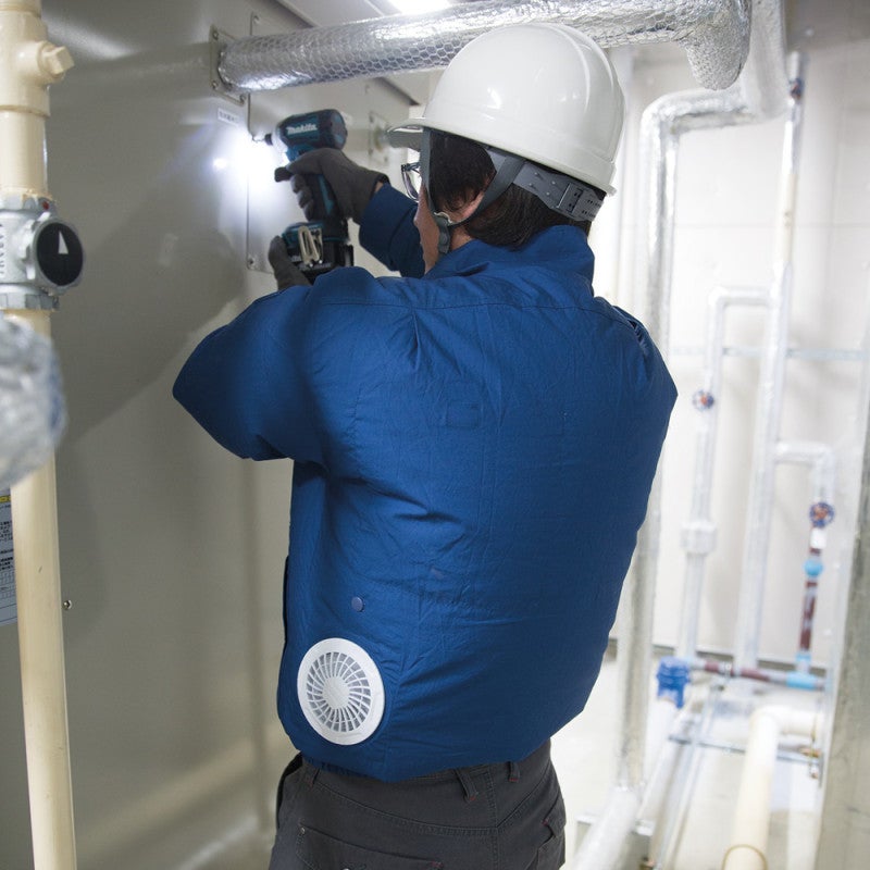 Blouson ventilé 18 V (sans batterie ni chargeur) bleu TL MAKITA DFJ304ZL - 3