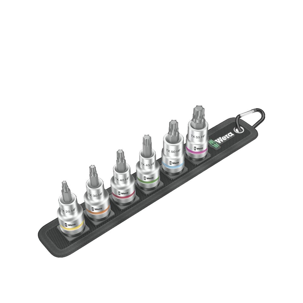 Zestaw nasadek Wera Belt C 3 TORX HF Zyklop stal chromowo-wanadowa z kodem kolorystycznym