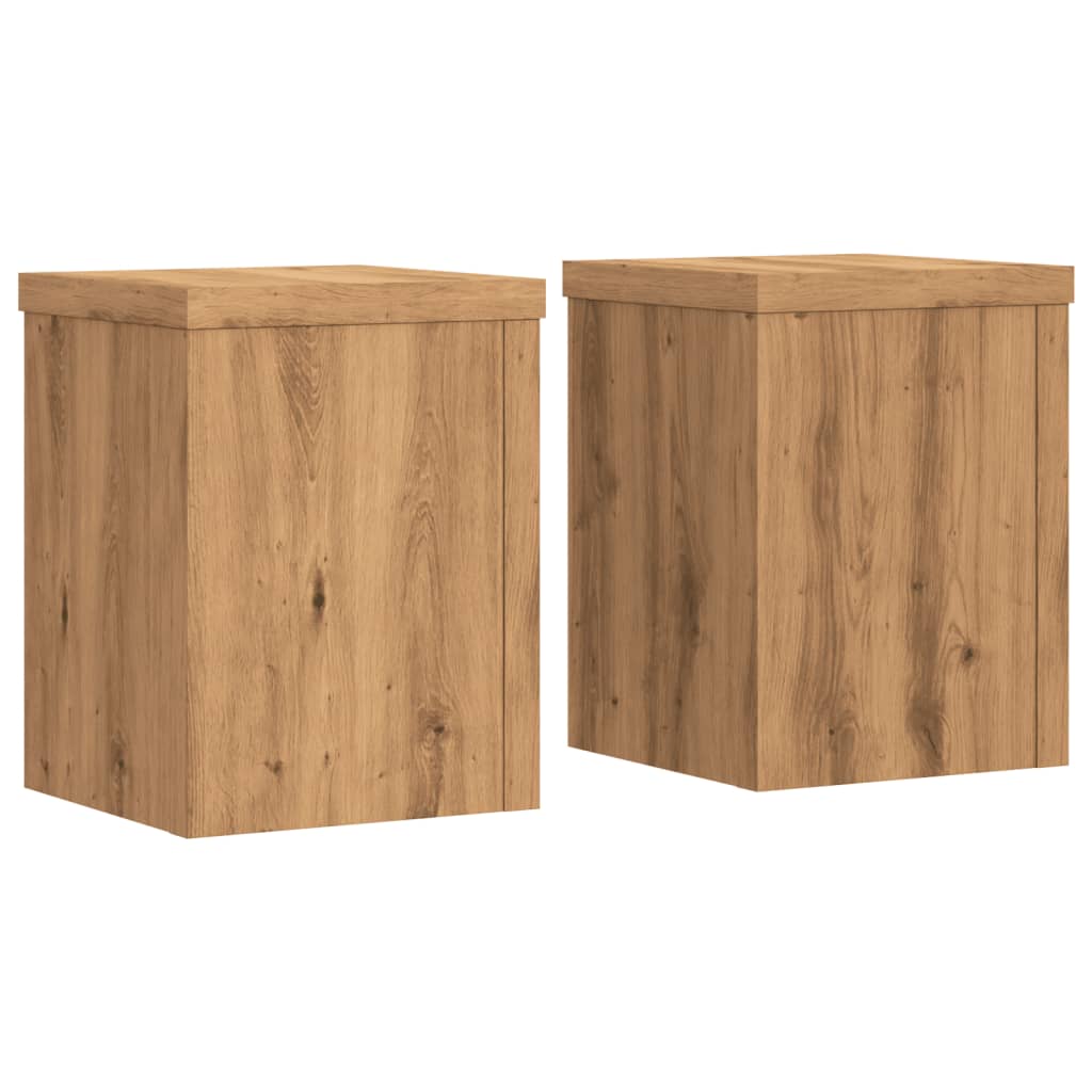 Maison Exclusive - Supports pour plantes 2 pcs chêne artisanal bois d'ingénierie - 2
