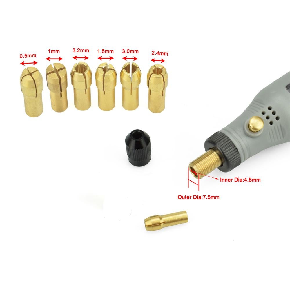 Mini perceuse électrique multifonction USB 10W, outil rotatif 3 vitesses avec 25 accessoires pour polissage, gravure, perçage, ponçage - 7